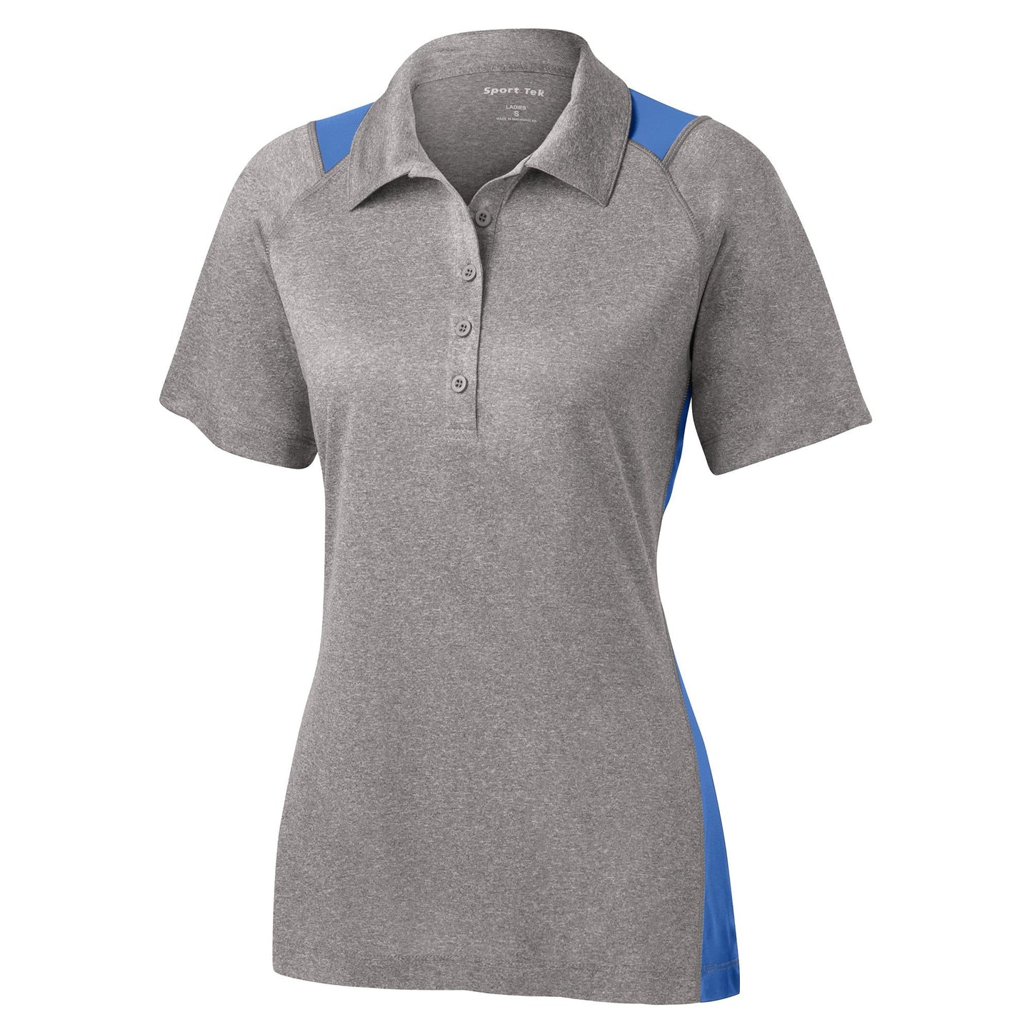 Graphite Heather Polo Shirt - Sport-Tek - Stylish Fit