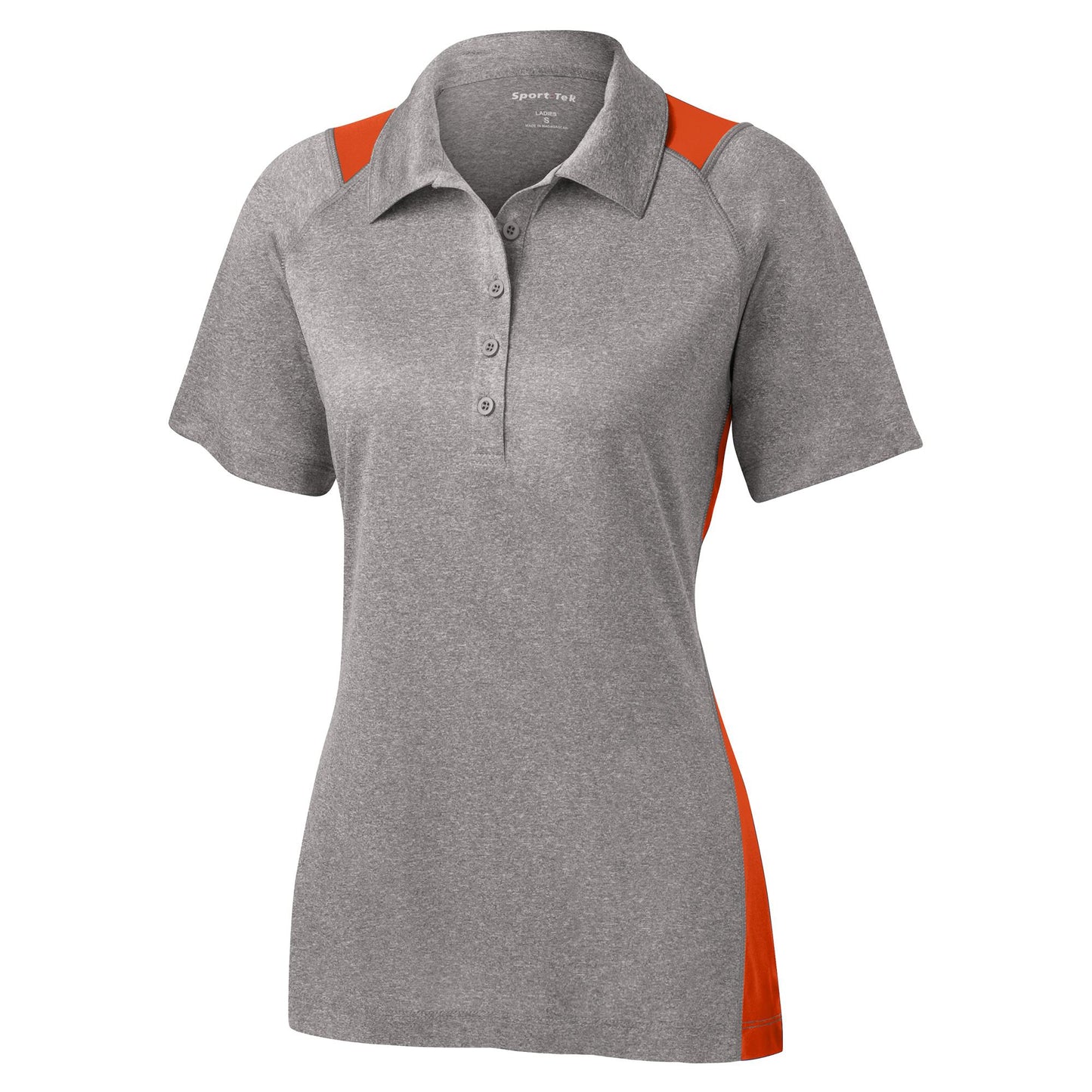 Graphite Heather Polo Shirt - Sport-Tek - Stylish Fit