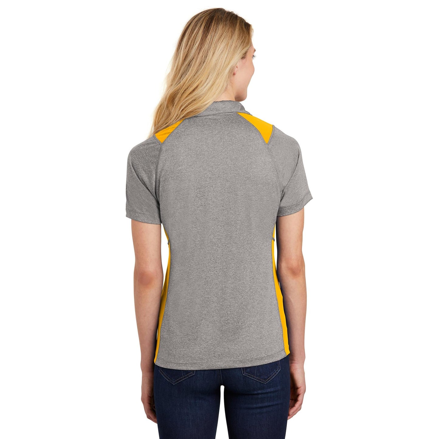 Graphite Heather Polo Shirt - Sport-Tek - Stylish Fit