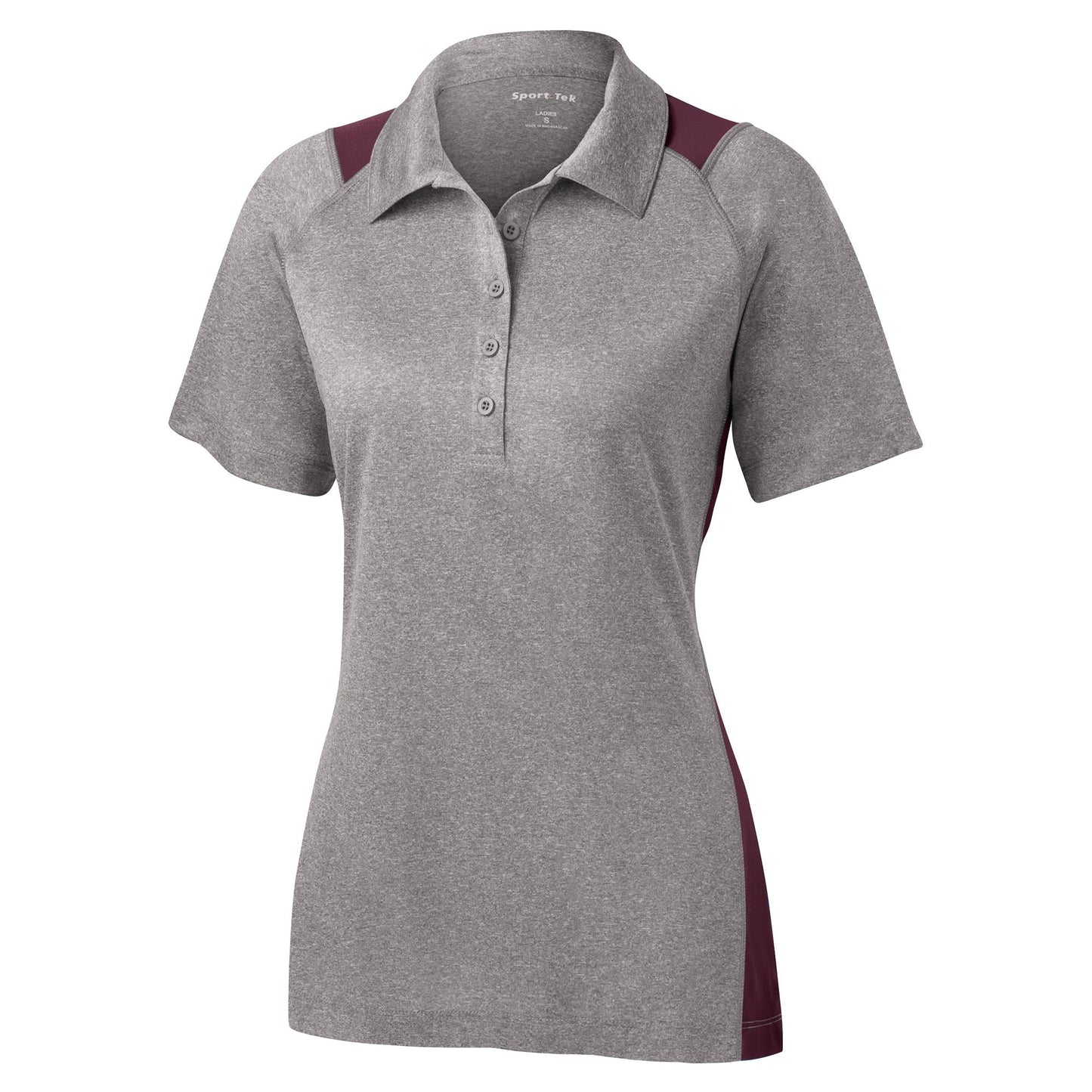 Graphite Heather Polo Shirt - Sport-Tek - Stylish Fit
