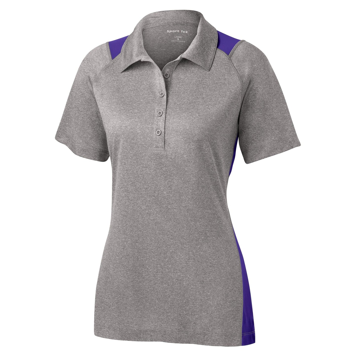 Graphite Heather Polo Shirt - Sport-Tek - Stylish Fit