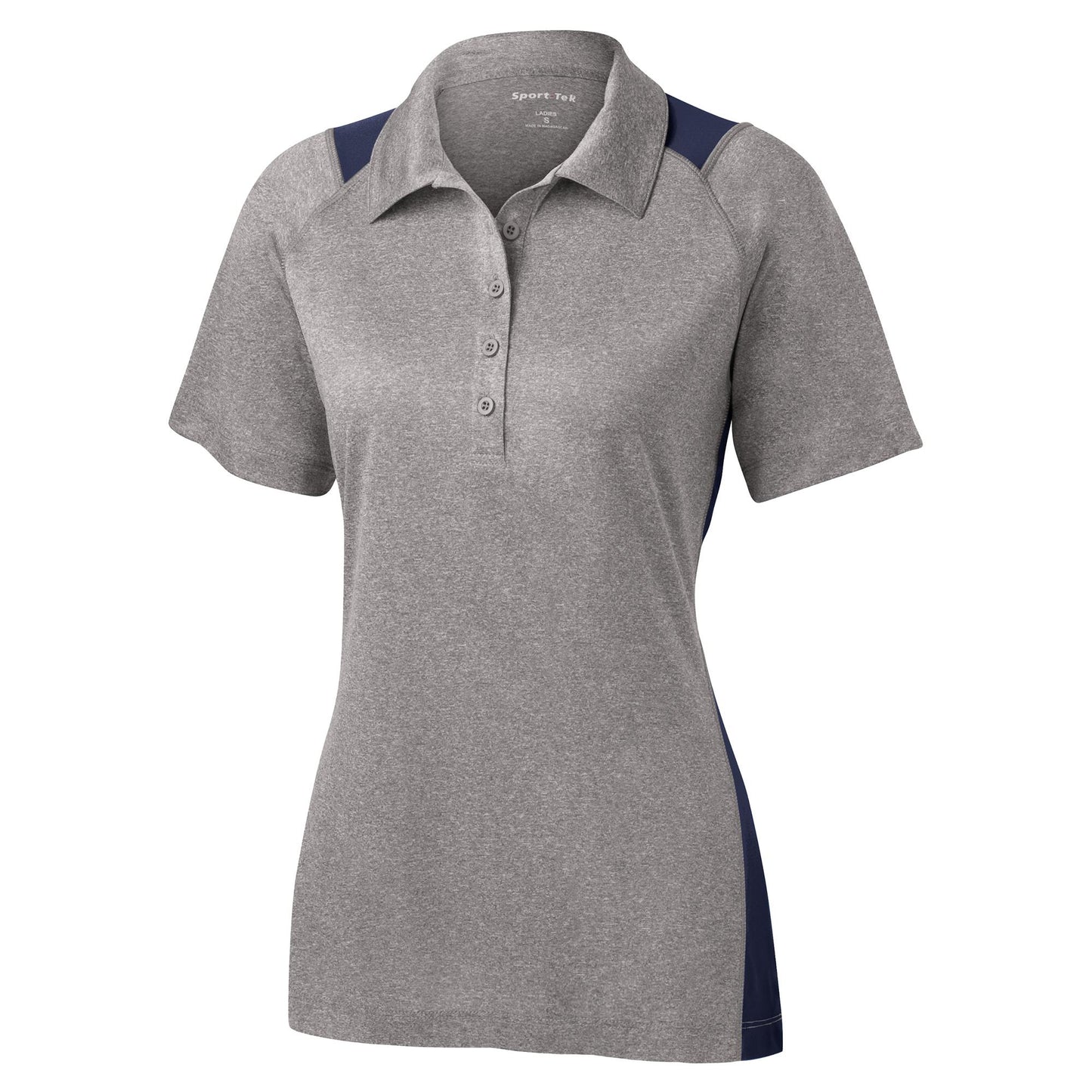 Graphite Heather Polo Shirt - Sport-Tek - Stylish Fit