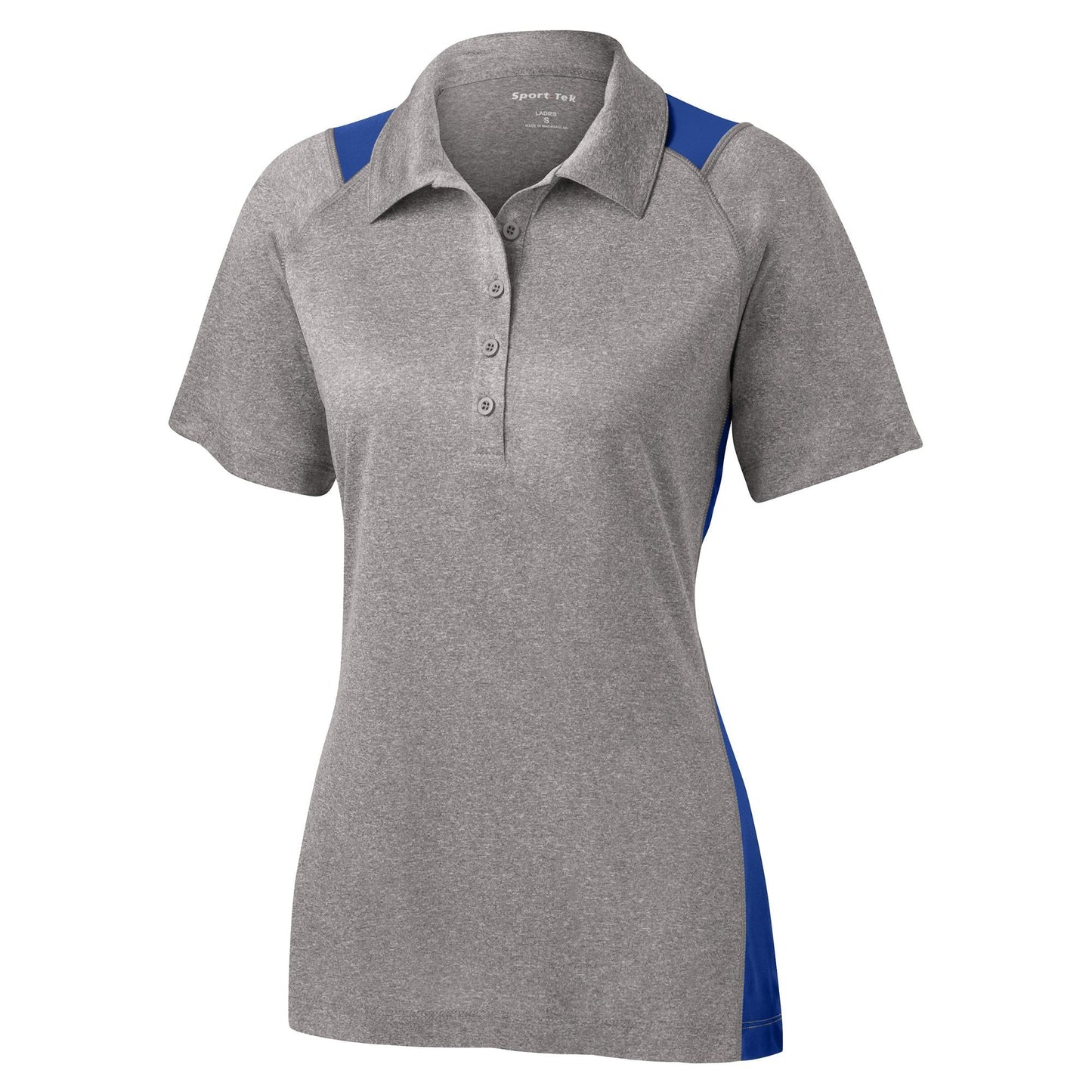 Graphite Heather Polo Shirt - Sport-Tek - Stylish Fit