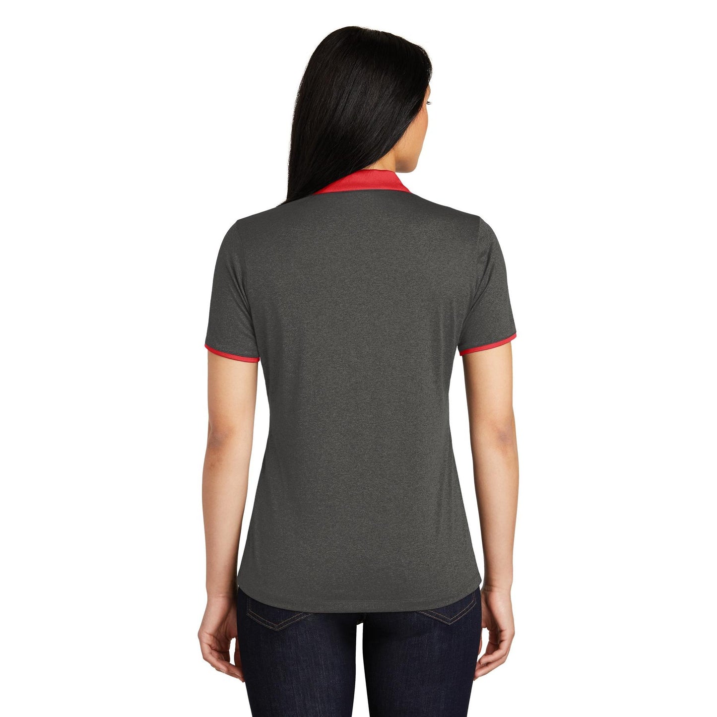 Graphite Heather Polo Shirt - Sport-Tek - Snag-Resistant