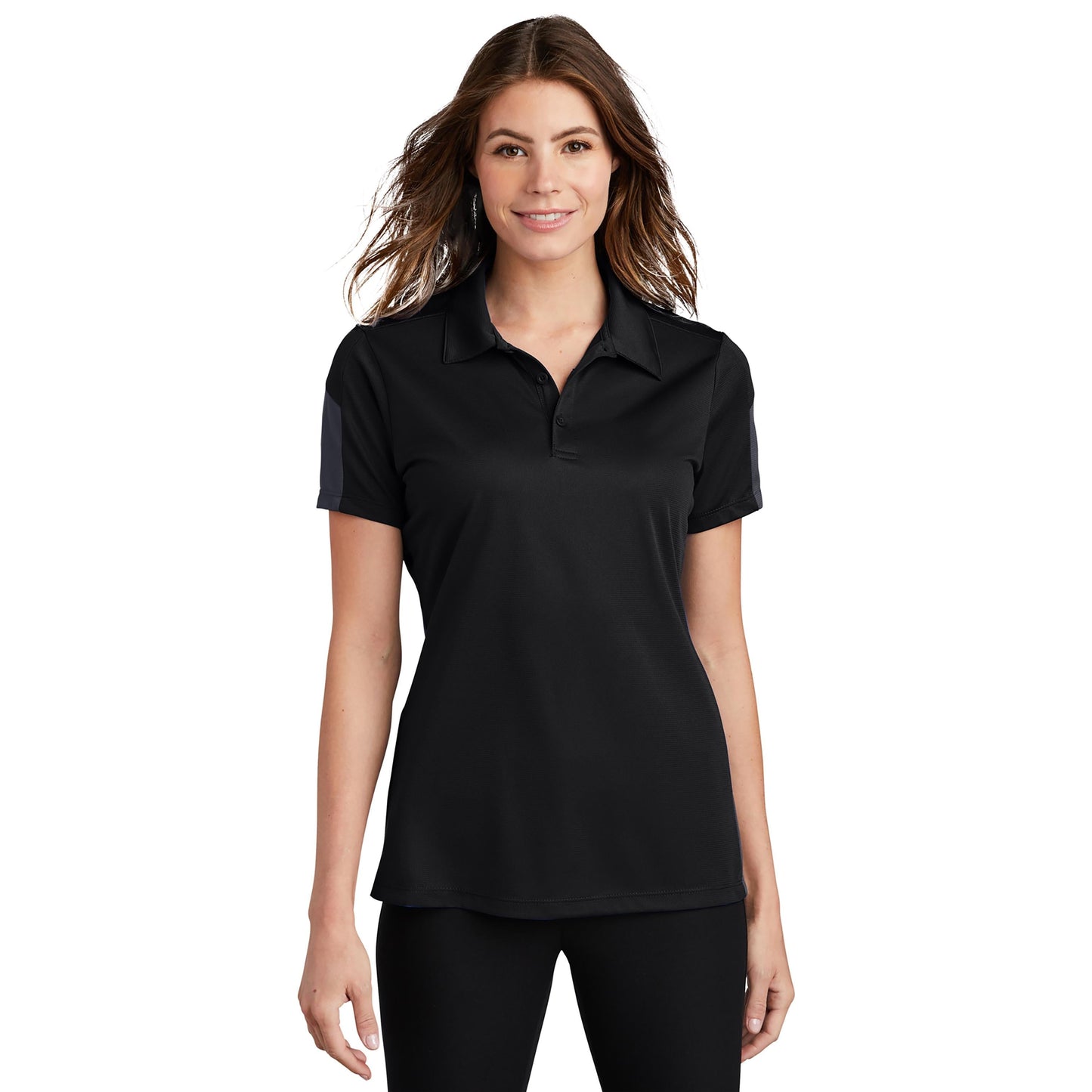 Black/Grey Polo Shirt - Sport-Tek - Snag-Resistant