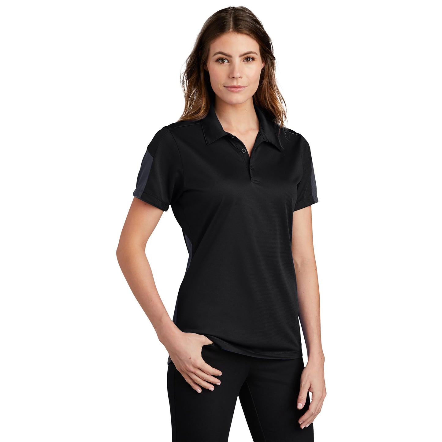 Black/Grey Polo Shirt - Sport-Tek - Snag-Resistant