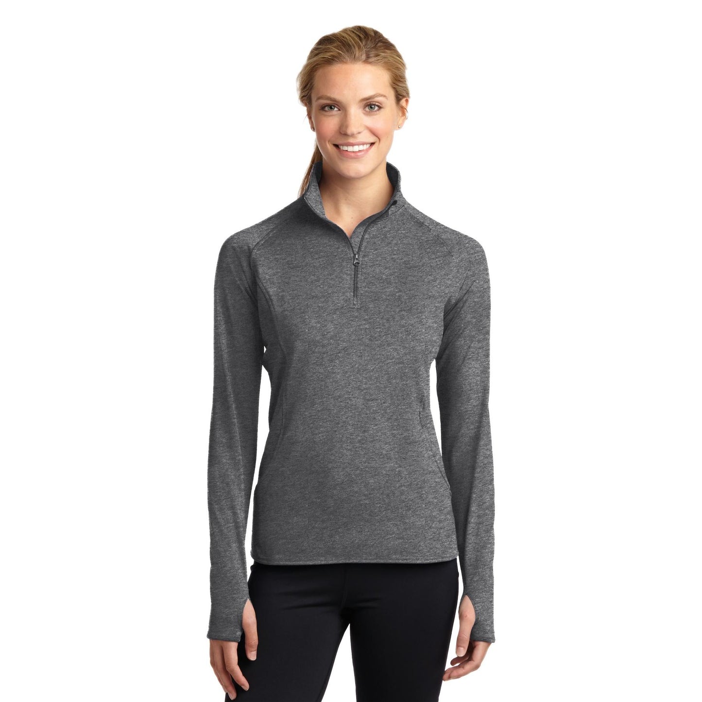 Charcoal Grey Heather Sweatshirt - Sport-Tek - Soft Fabric