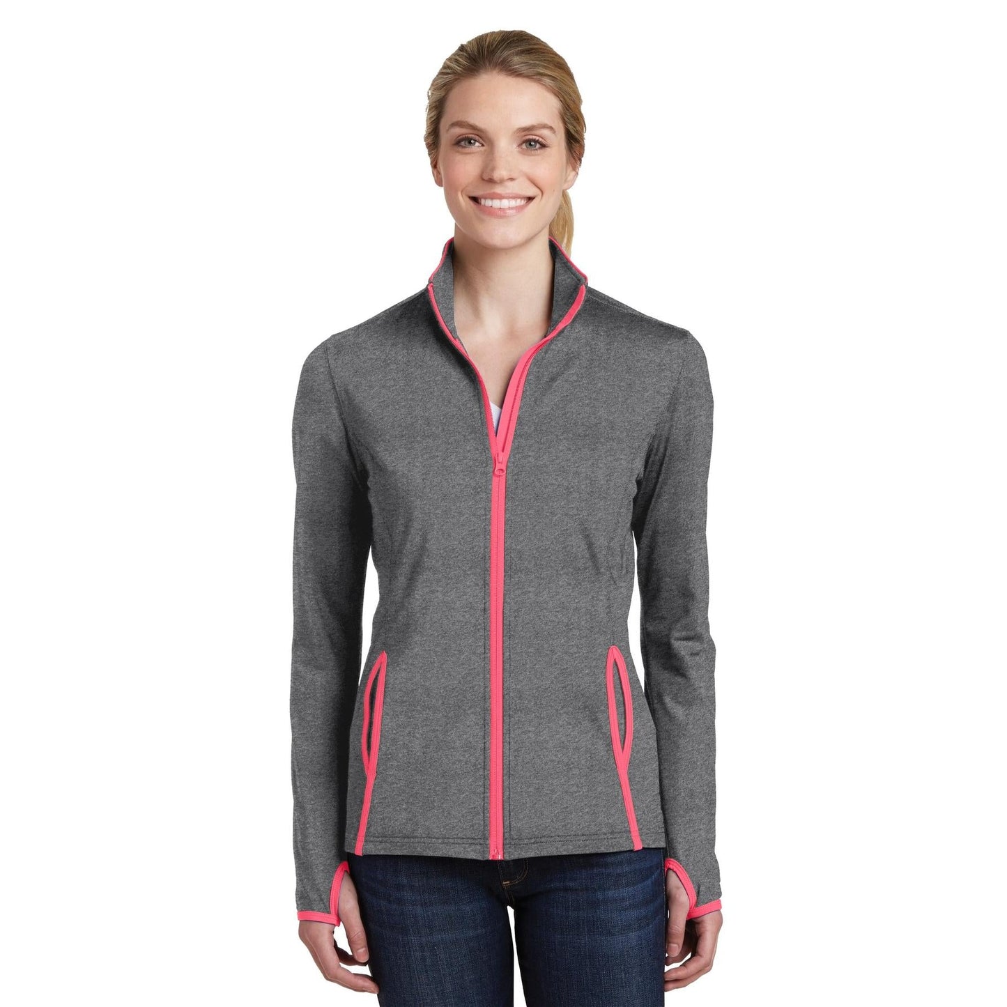Black/Charcoal Grey Jacket - Sport-Tek - Moisture-Wicking