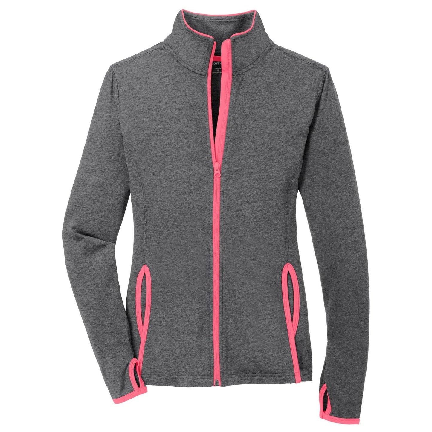 Black/Charcoal Grey Jacket - Sport-Tek - Moisture-Wicking
