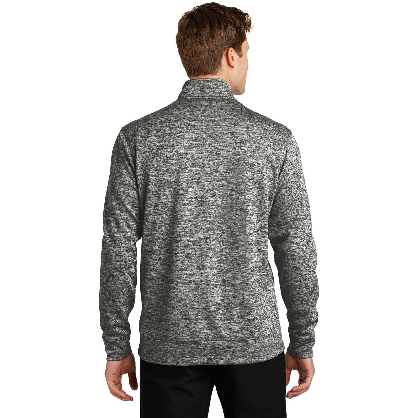 Black Electric Sweatshirts - Sport-Tek - Heather Fleece
