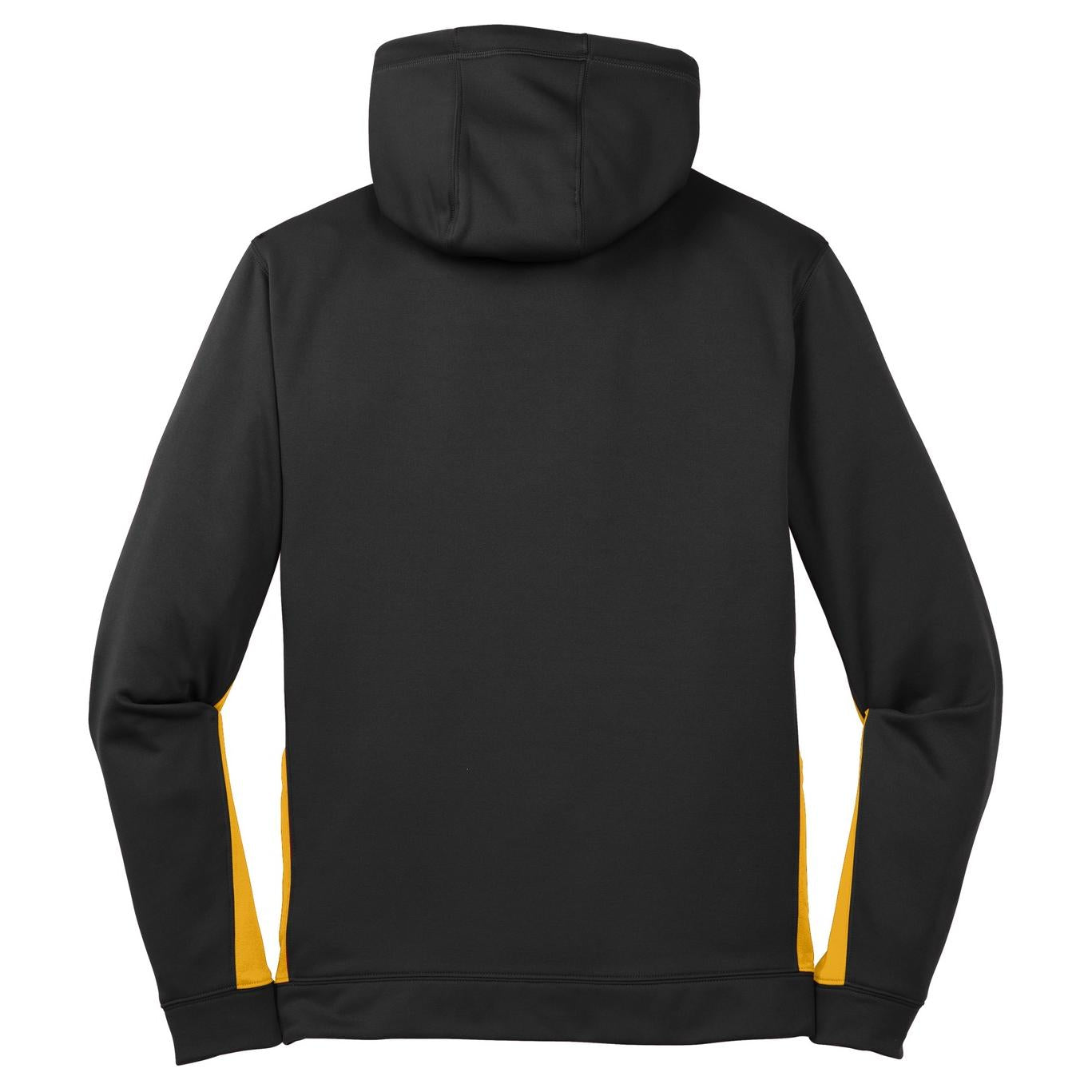 Black/Deep Orange Sweatshirt - Sport-Tek - Moisture-Wicking