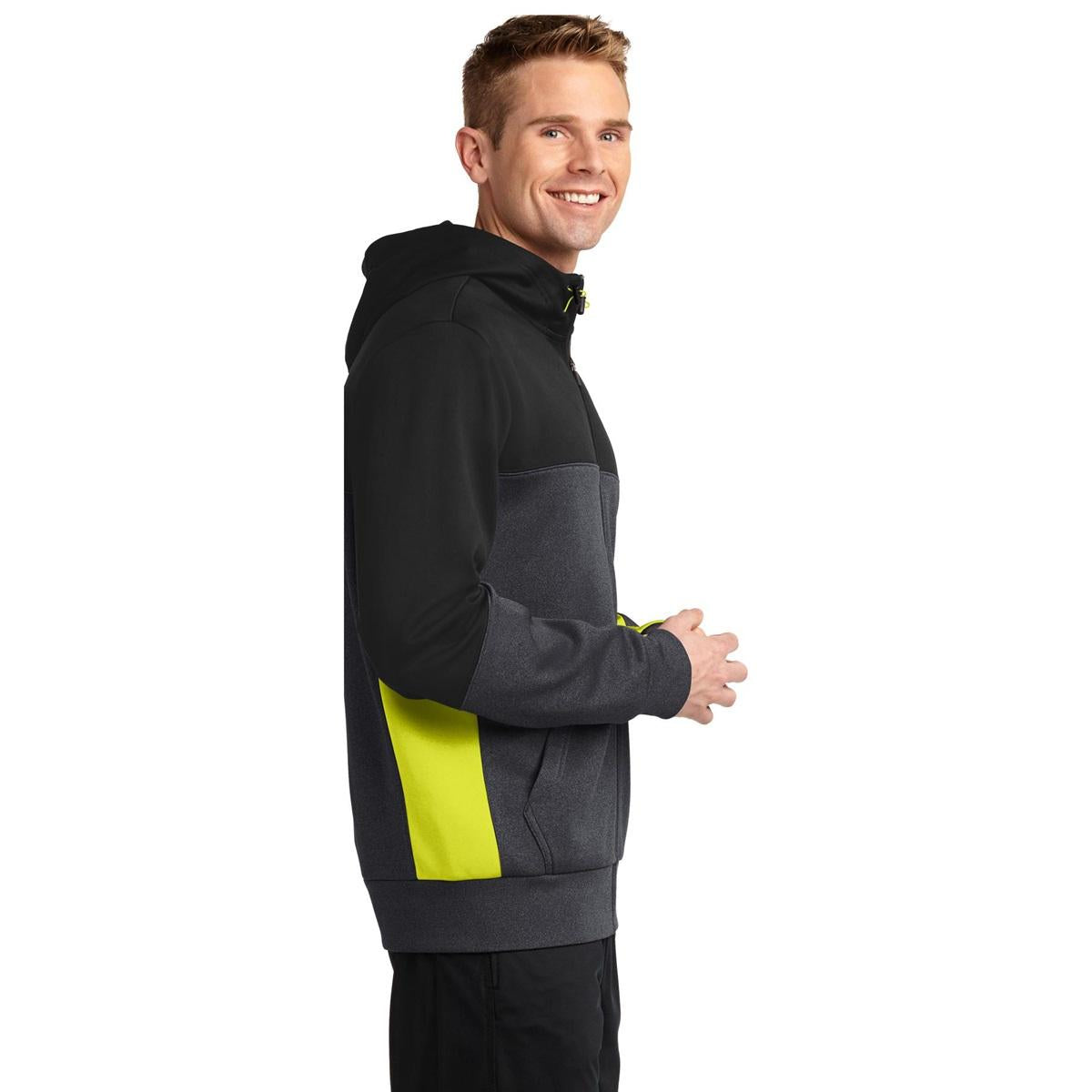 Black Jackets - Sport-Tek - Colorblock Full-Zip
