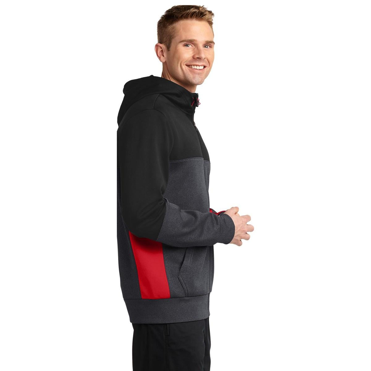 Black Jackets - Sport-Tek - Colorblock Full-Zip