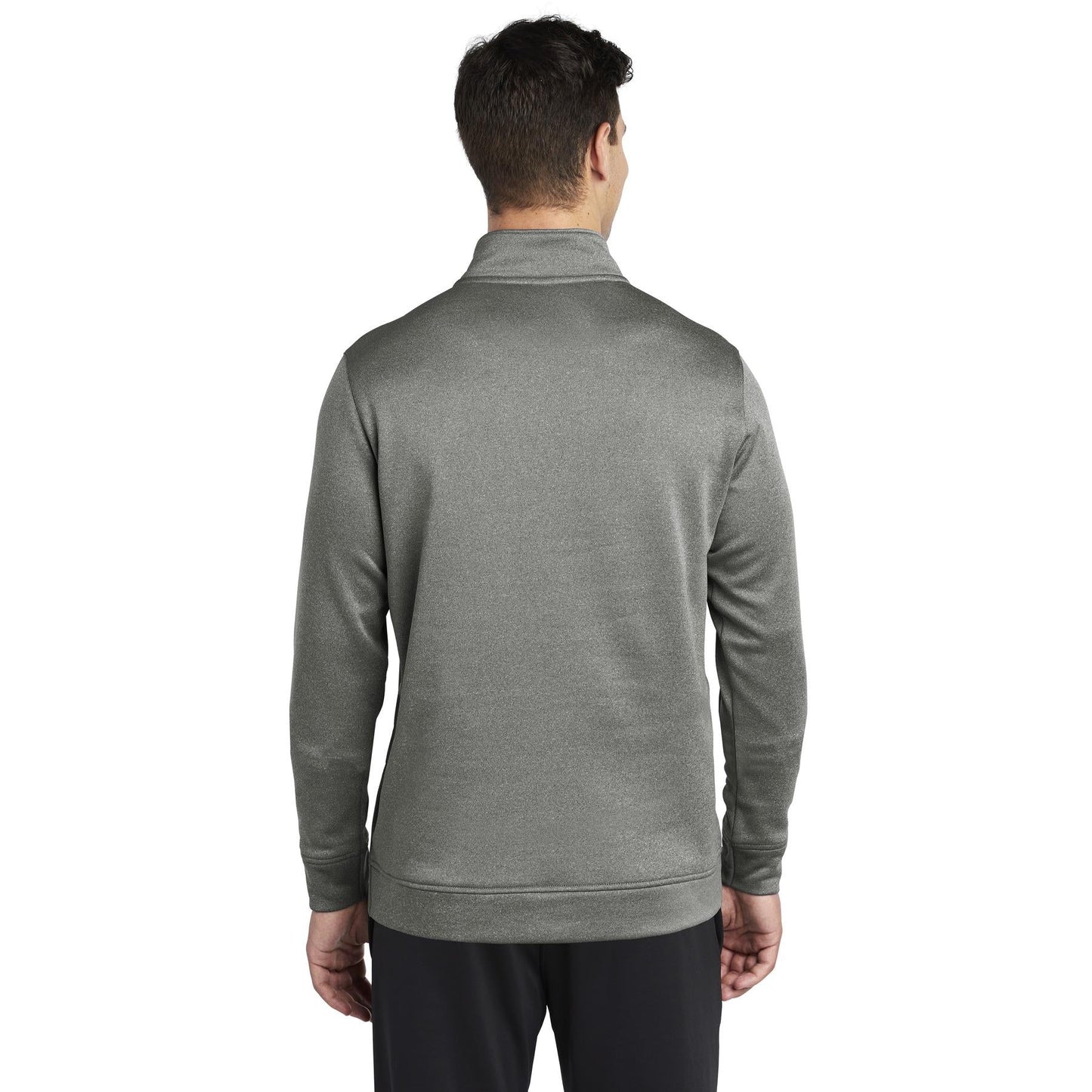 Black Heather Sweatshirt - Sport-Tek - Moisture Wicking