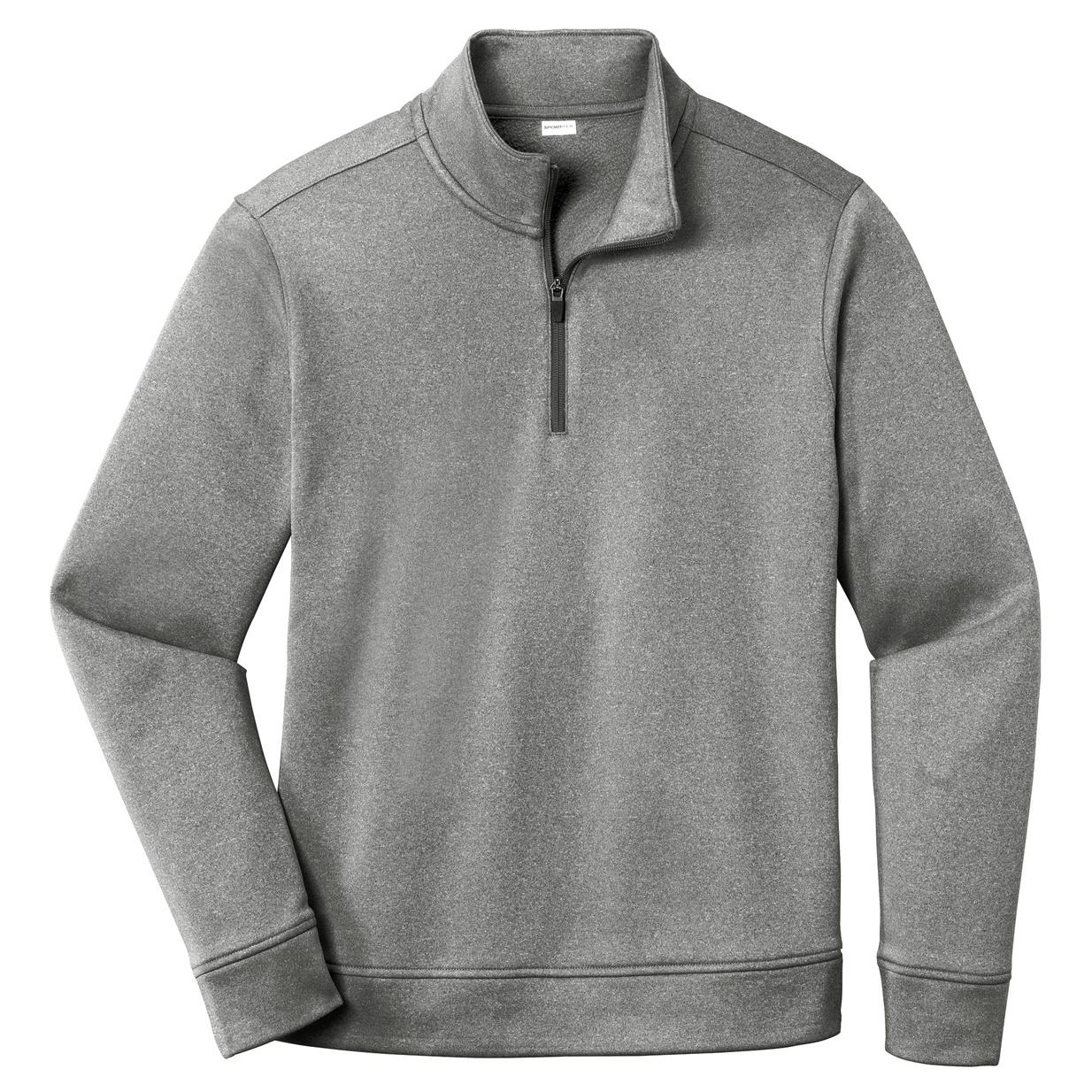 Black Heather Sweatshirt - Sport-Tek - Moisture Wicking