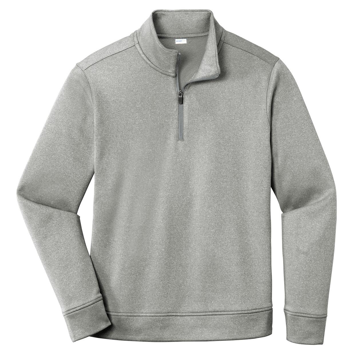 Black Heather Sweatshirt - Sport-Tek - Moisture Wicking
