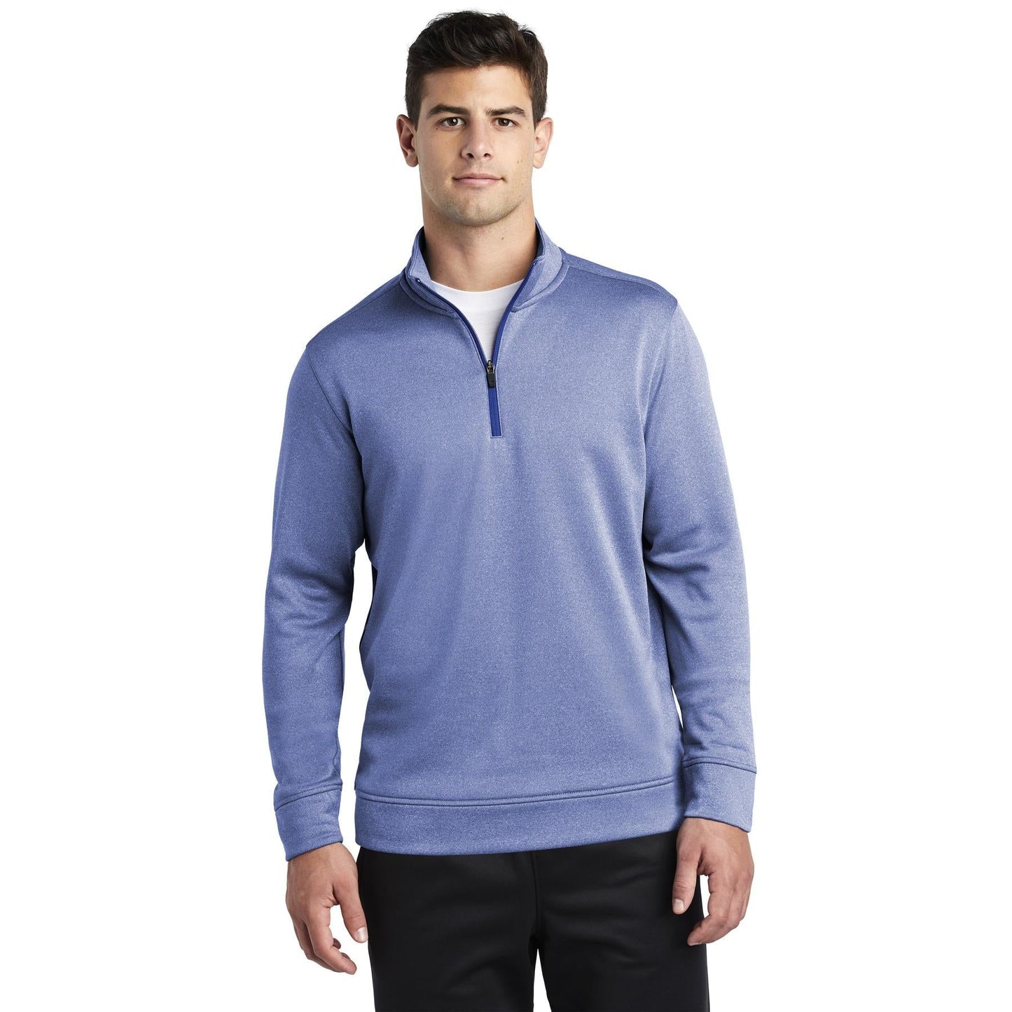 Black Heather Sweatshirt - Sport-Tek - Moisture Wicking
