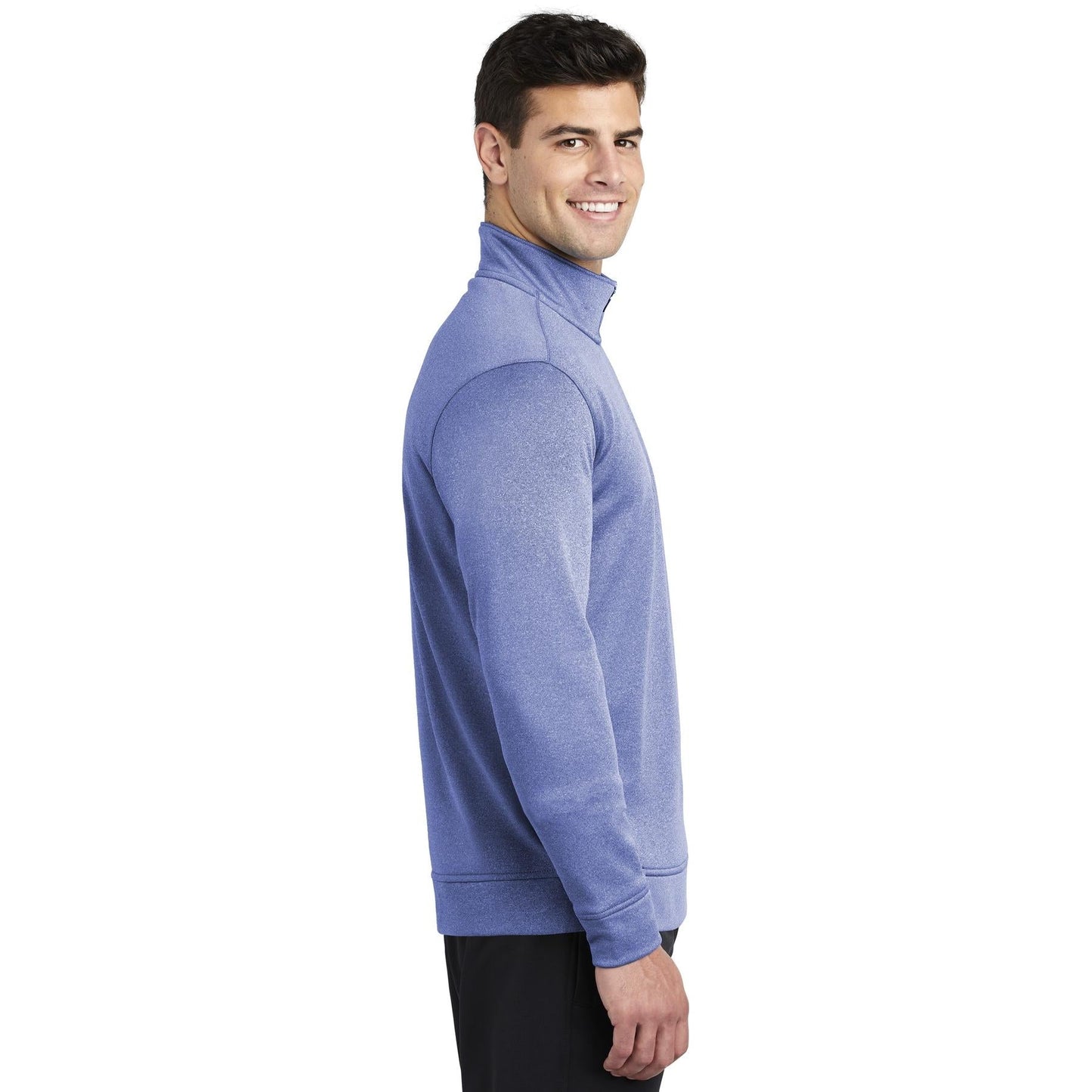 Black Heather Sweatshirt - Sport-Tek - Moisture Wicking