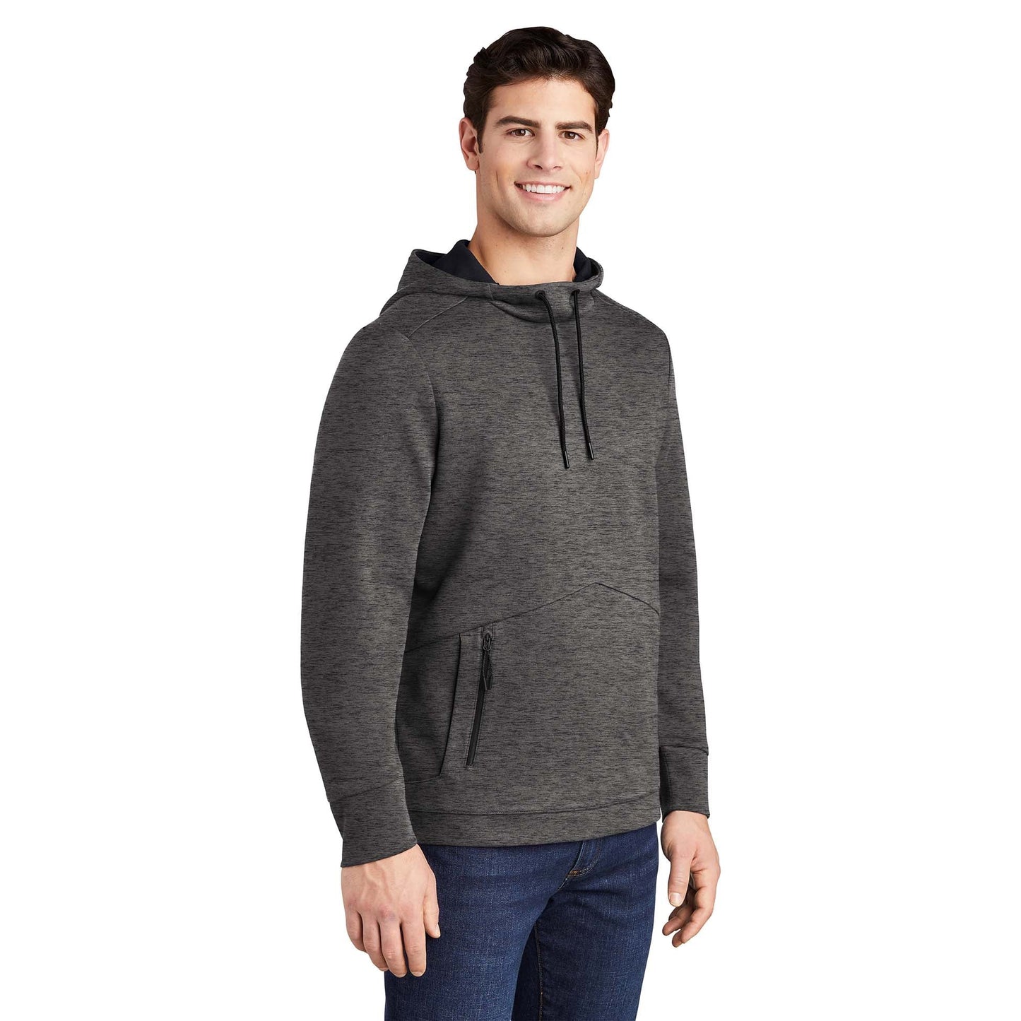 Black Heather Sweatshirts - Sport-Tek - Comfortable Design