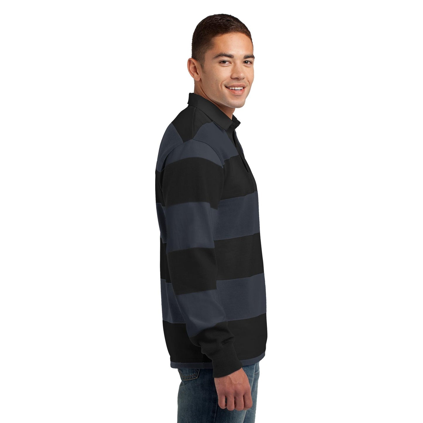 Black/Graphite Grey Polo - Sport-Tek - Classic Rugby
