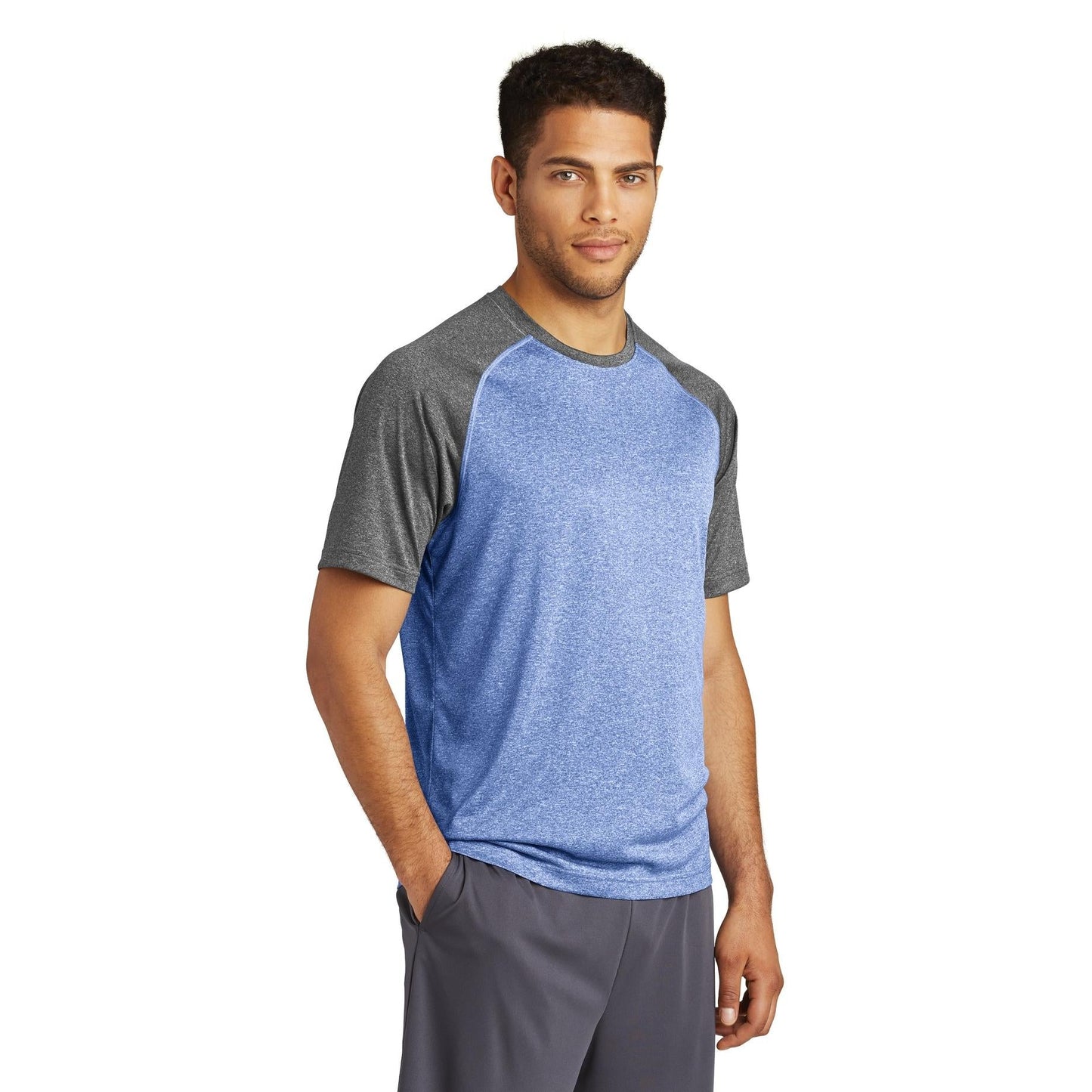 Deep Orange Heather T-Shirt - Sport-Tek - Moisture Wicking