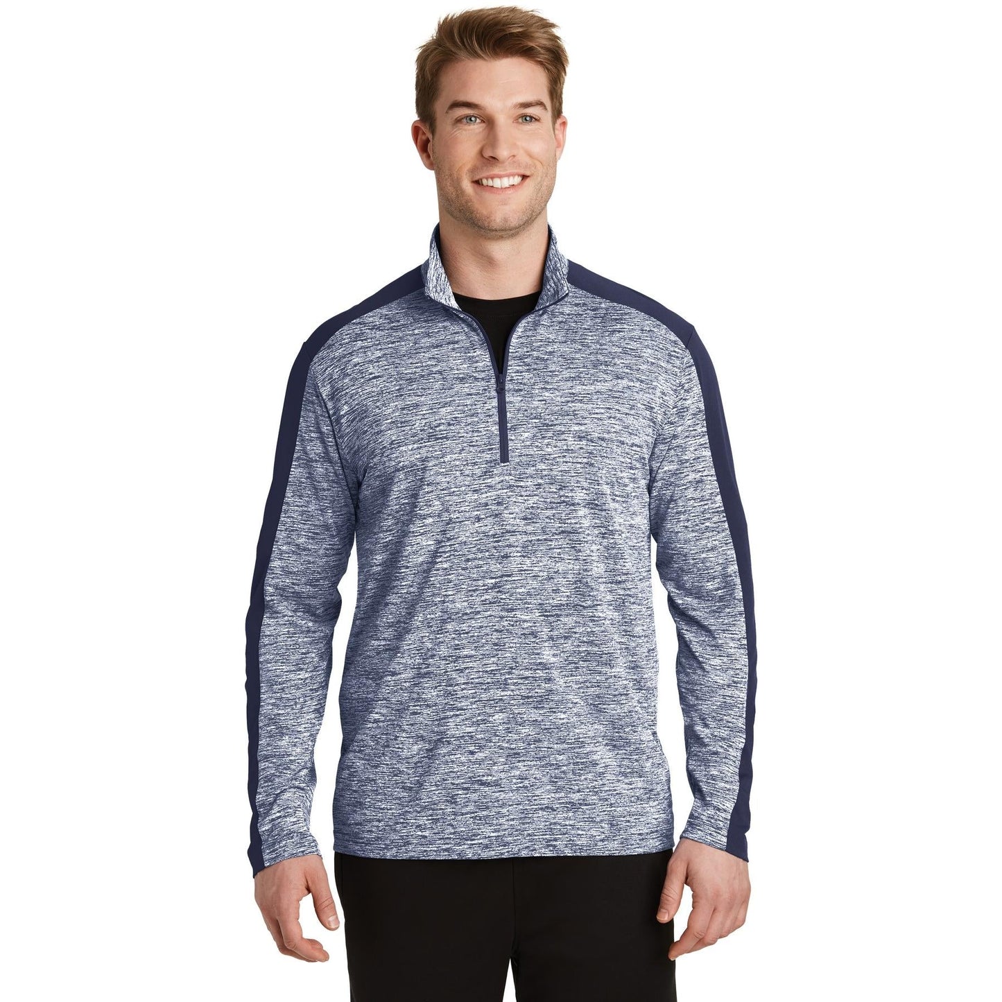 Black Electric Sweatshirt - Sport-Tek - Colorblock Design