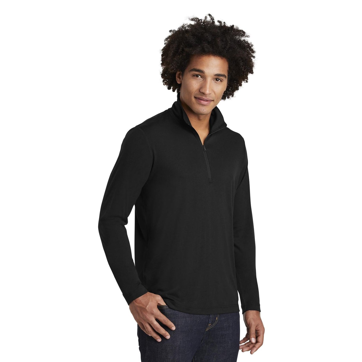 Black Triad Heather Sweatshirt - Sport-Tek - Soft Fabric
