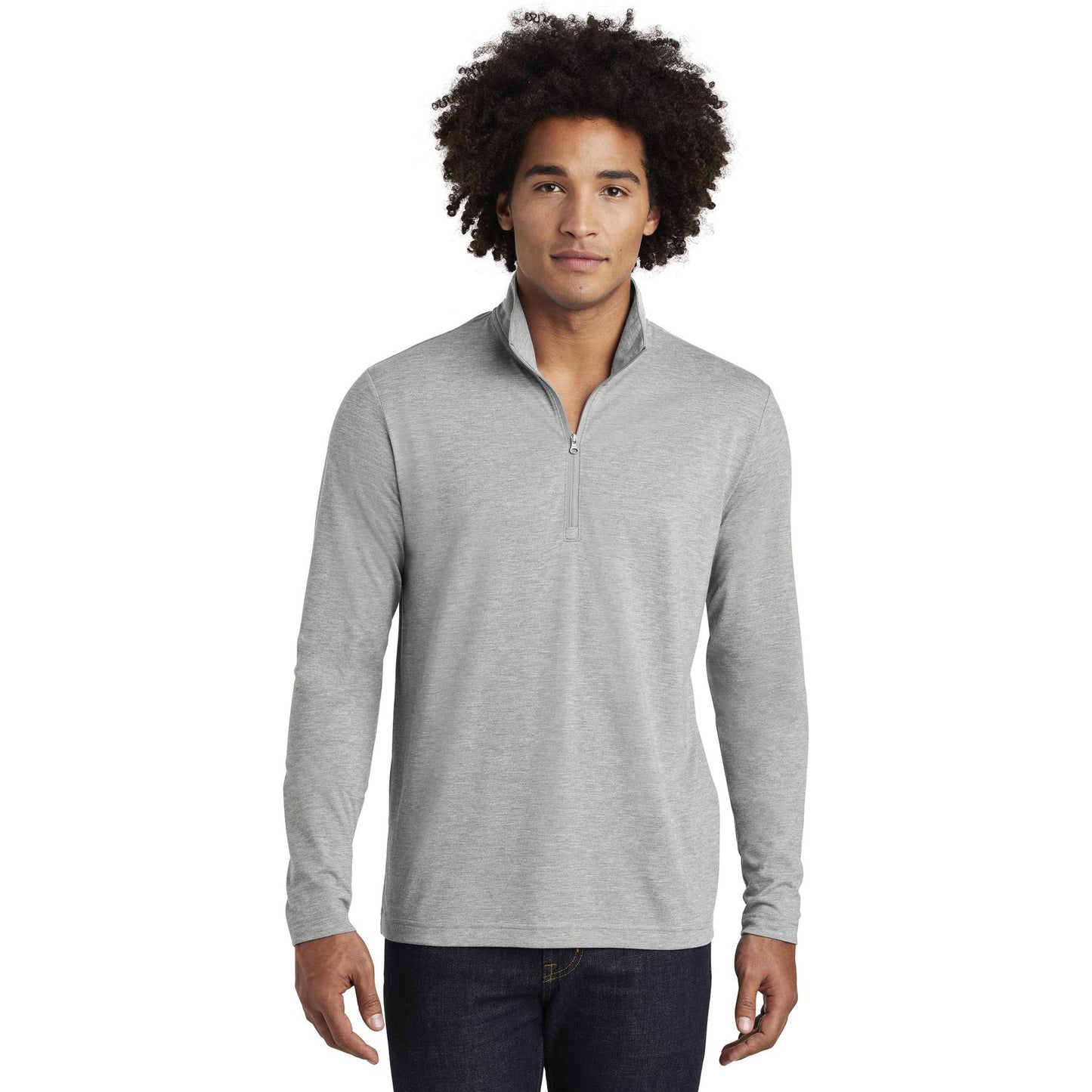 Black Triad Heather Sweatshirt - Sport-Tek - Soft Fabric