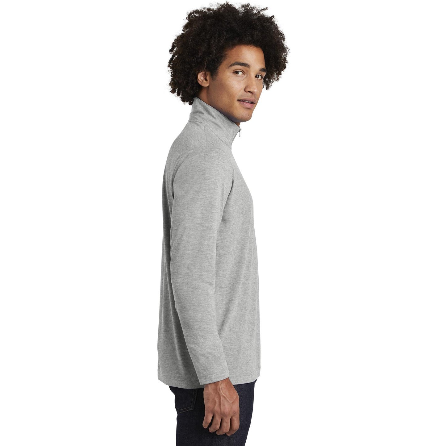 Black Triad Heather Sweatshirt - Sport-Tek - Soft Fabric