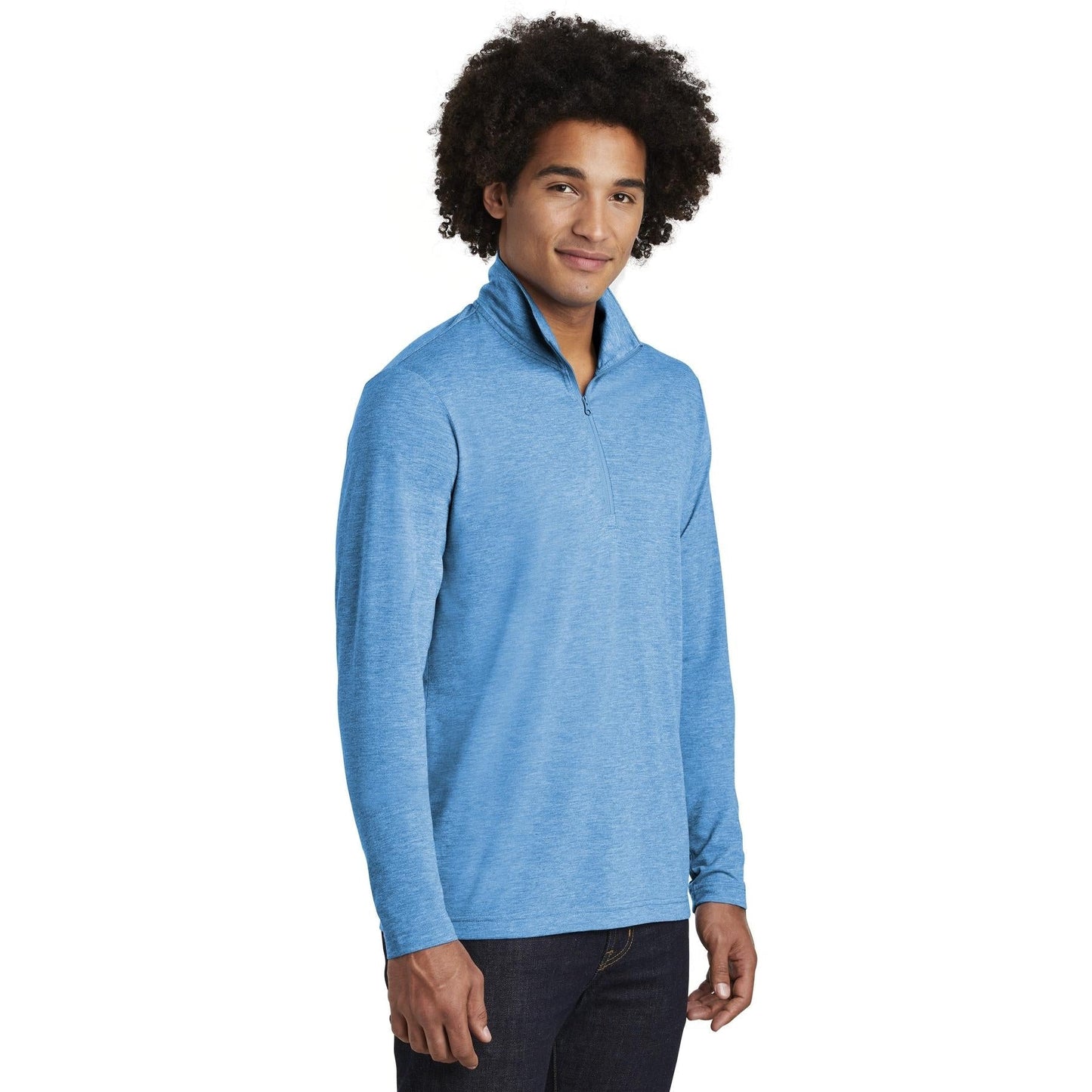 Black Triad Heather Sweatshirt - Sport-Tek - Soft Fabric