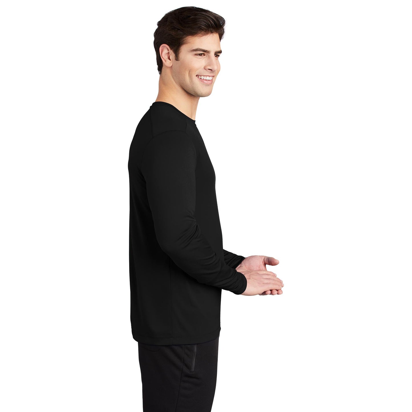 Black Long Sleeve T-Shirt - Sport-Tek - UV Protection