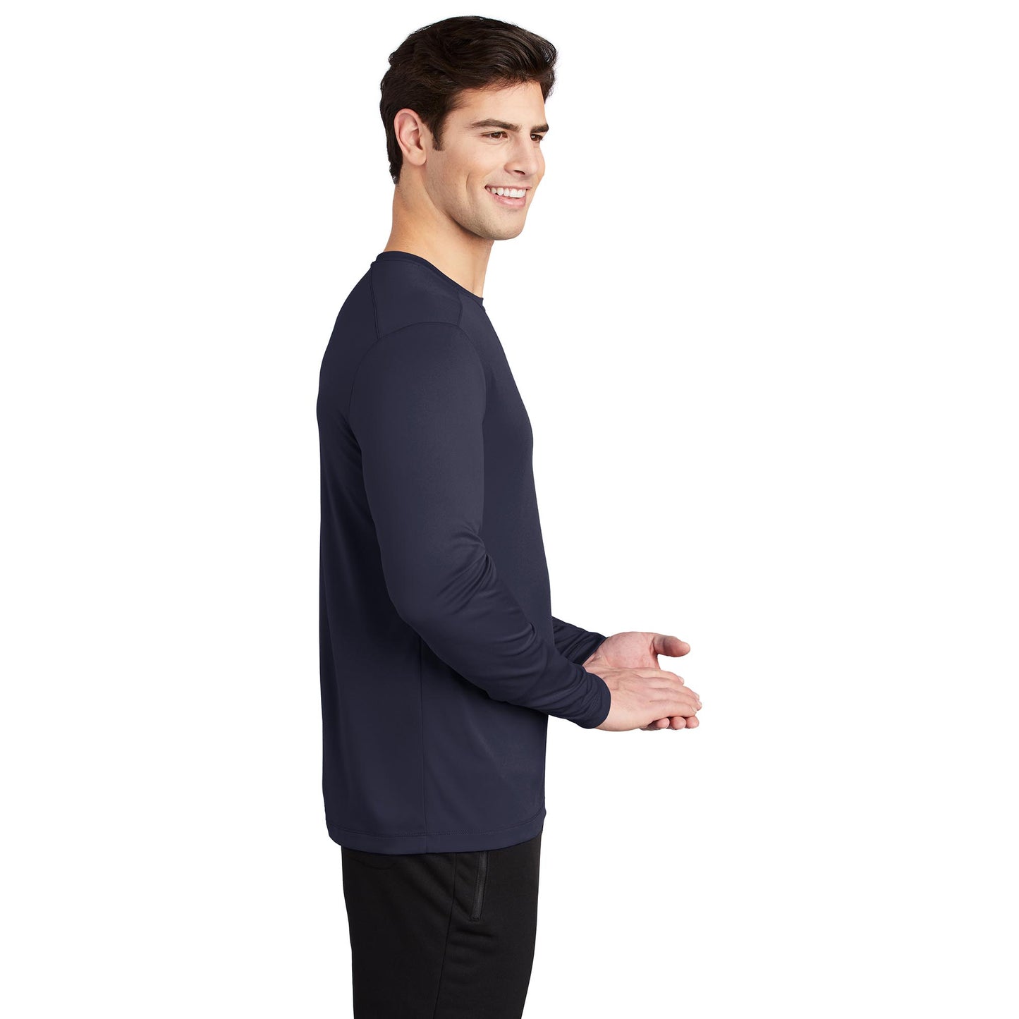 Black Long Sleeve T-Shirt - Sport-Tek - UV Protection