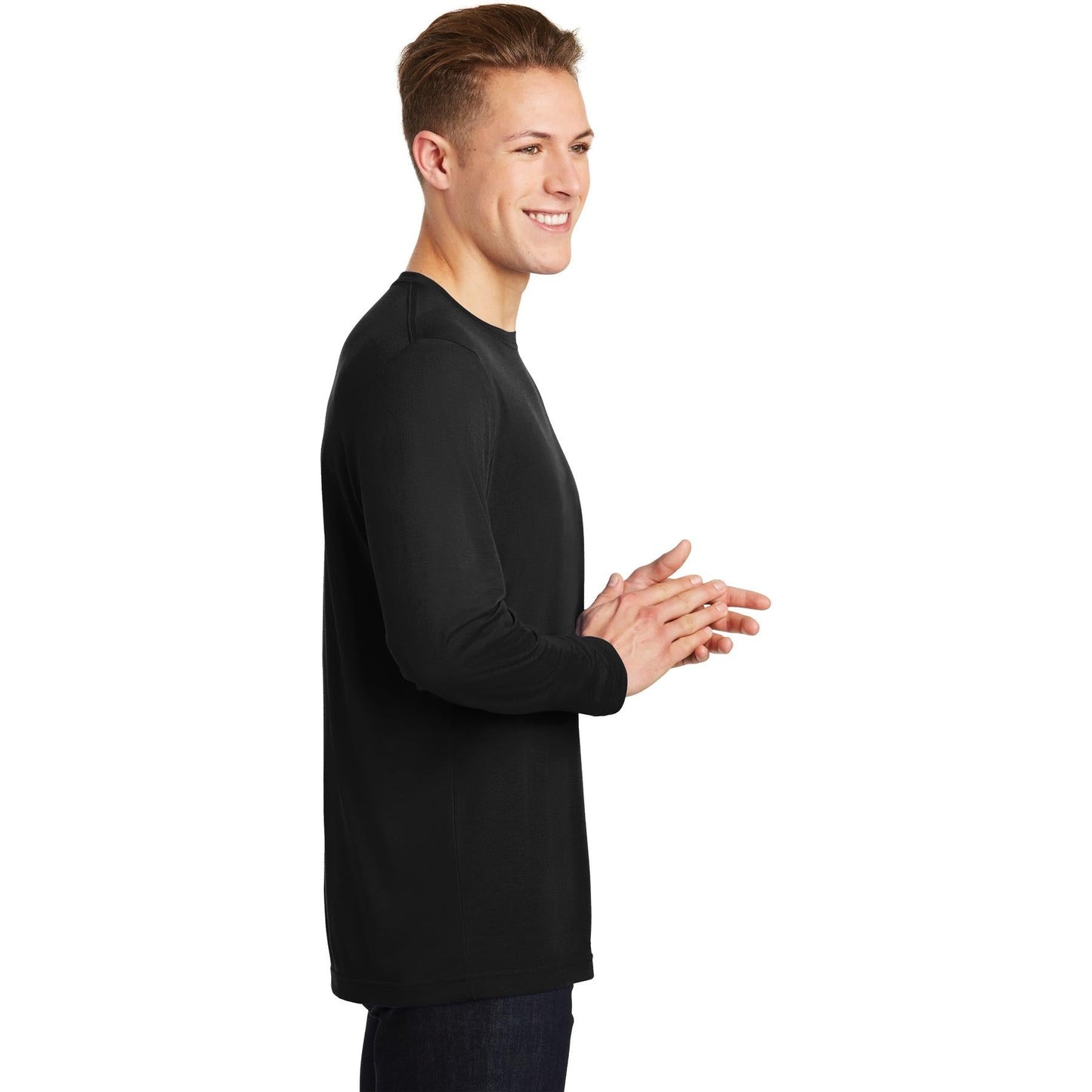Black T-Shirt - Sport-Tek - Soft Cotton Touch - Comfortable Fit