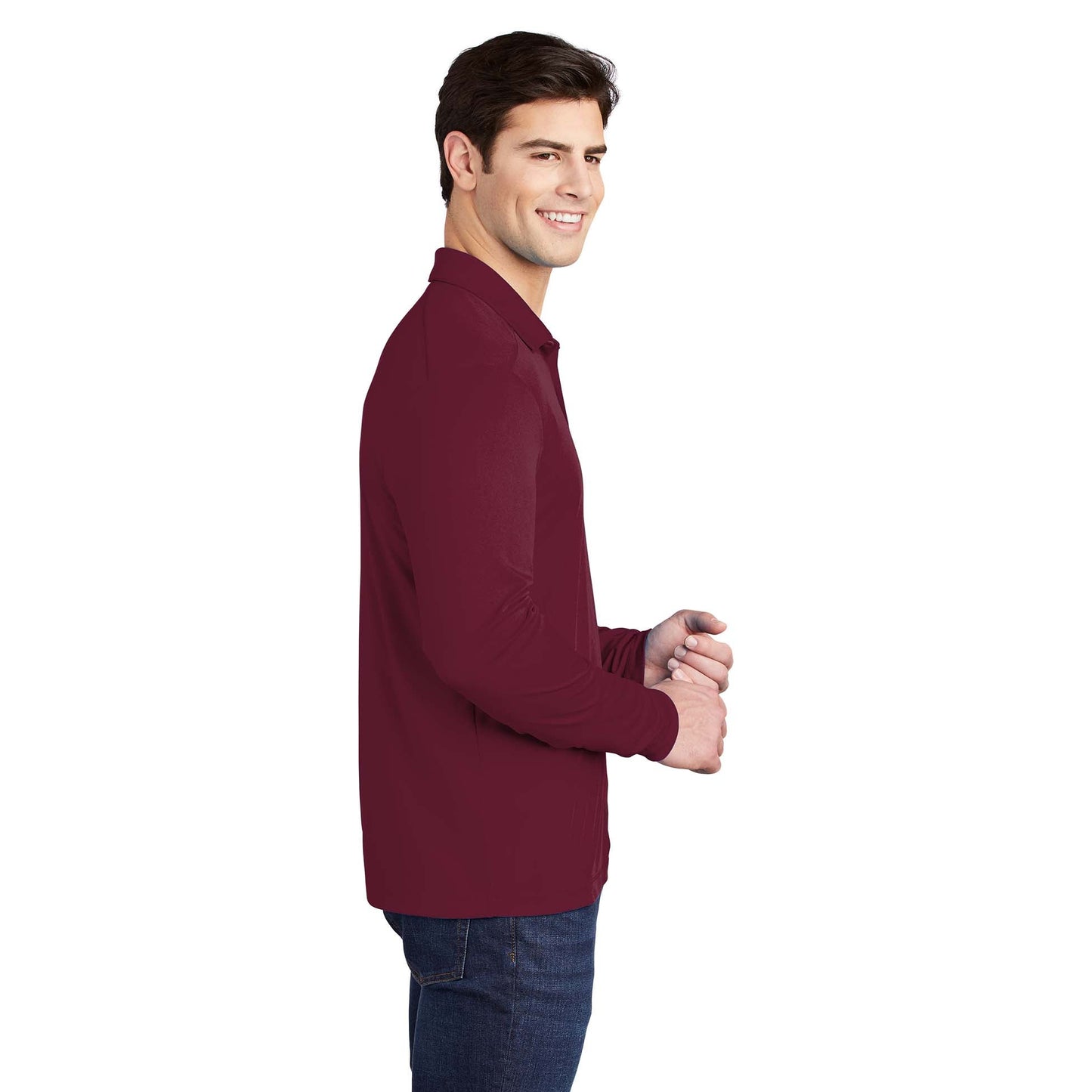 Black Polo Shirt - Sport-Tek - Soft Fabric - Stylish Wear