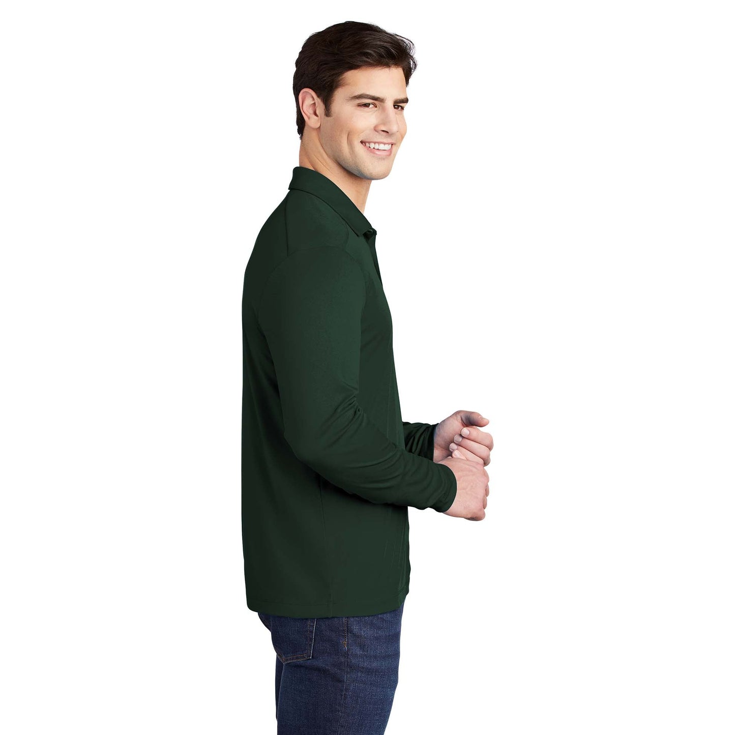 Black Polo Shirt - Sport-Tek - Soft Fabric - Stylish Wear