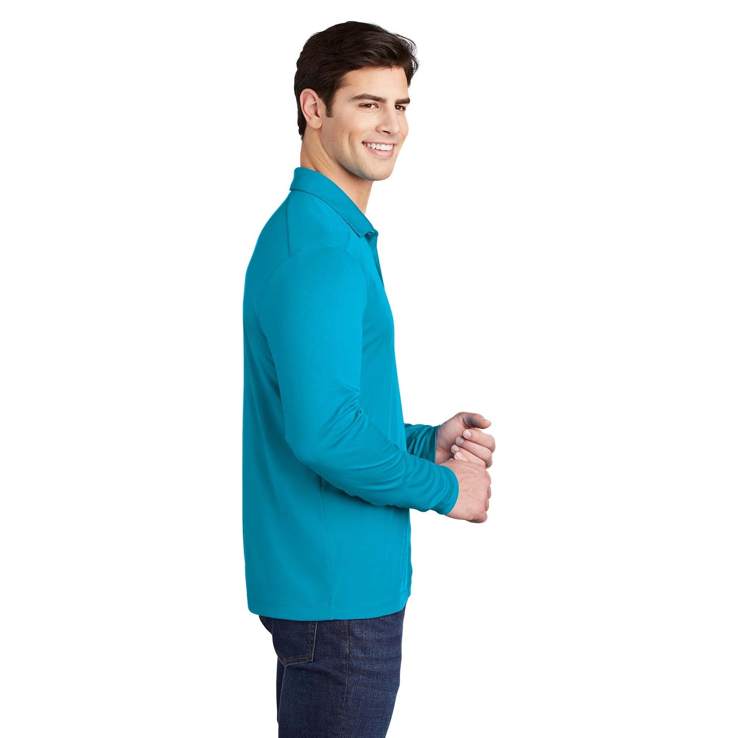 Black Polo Shirt - Sport-Tek - Soft Fabric - Stylish Wear