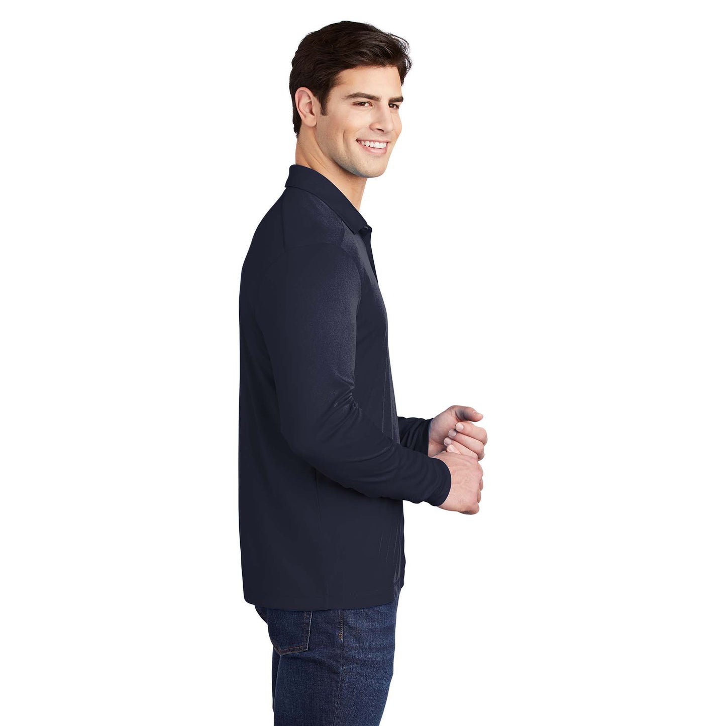 Black Polo Shirt - Sport-Tek - Soft Fabric - Stylish Wear
