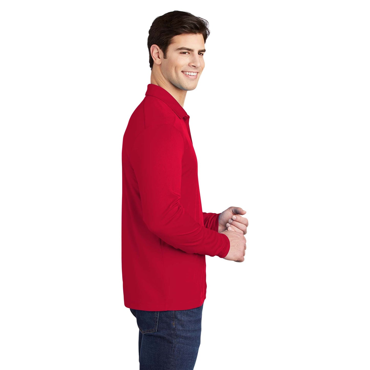 Black Polo Shirt - Sport-Tek - Soft Fabric - Stylish Wear