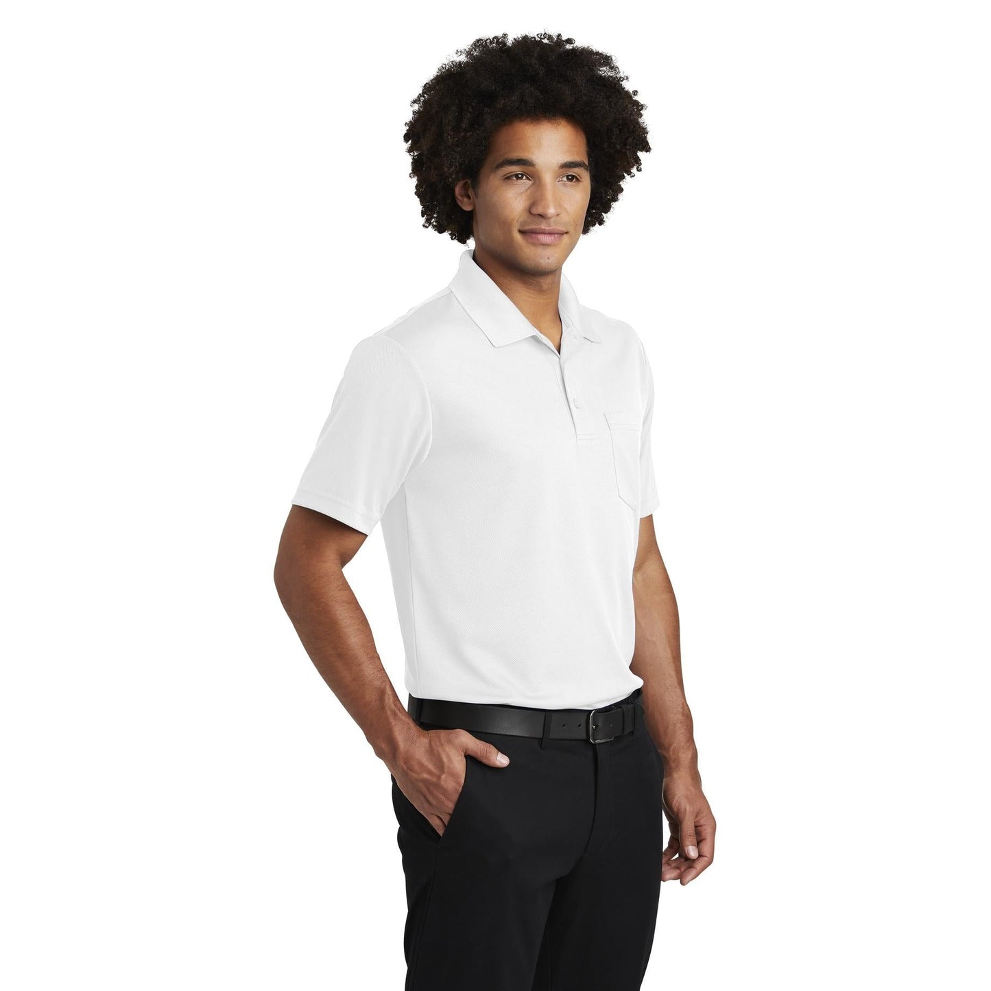 Black Polo Shirt - Sport-Tek - Moisture-Wicking Fabric