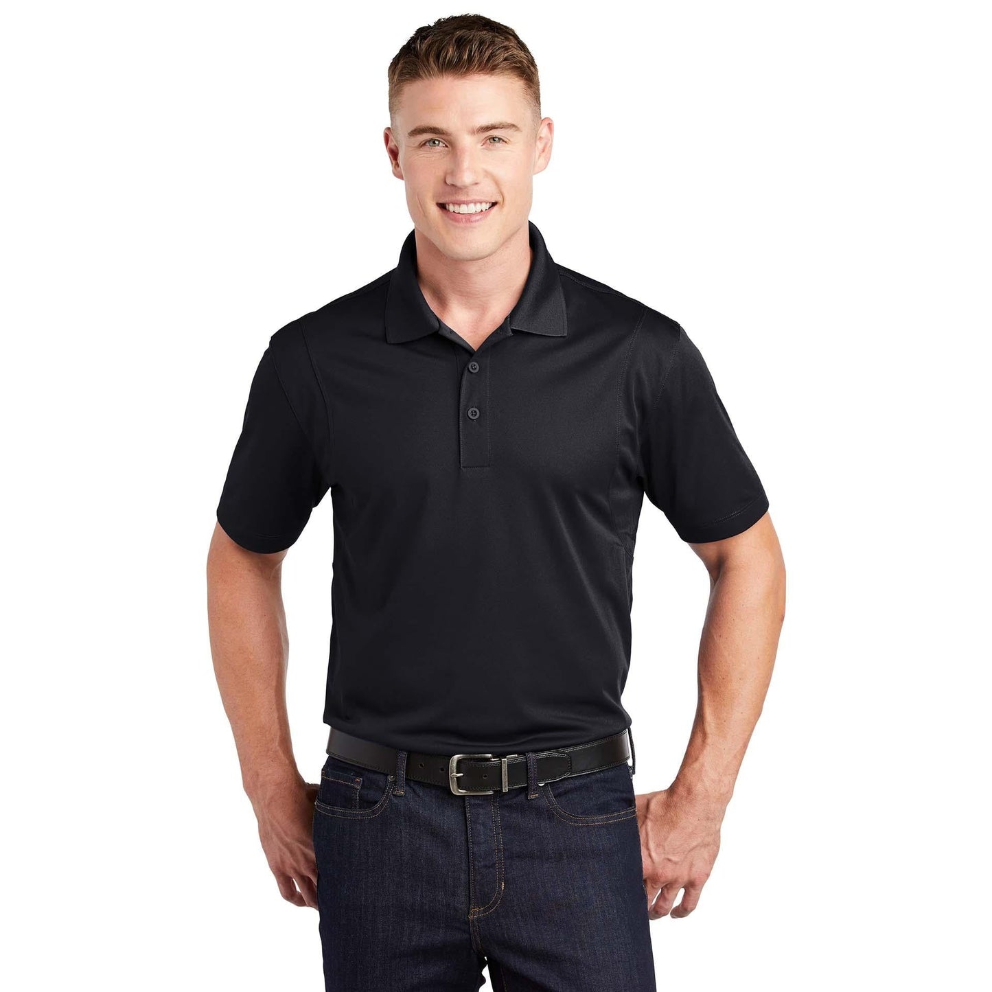 Grey Concrete Polo Shirt - Sport-Tek - Stylish Fit