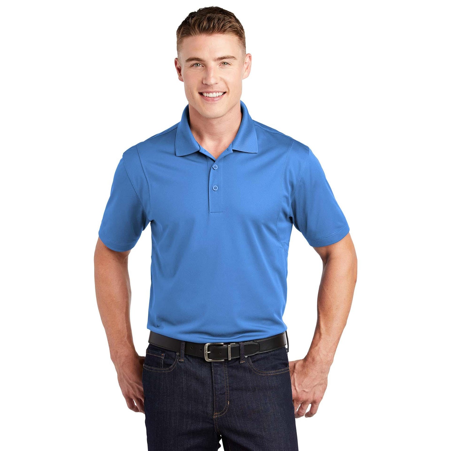 Grey Concrete Polo Shirt - Sport-Tek - Stylish Fit