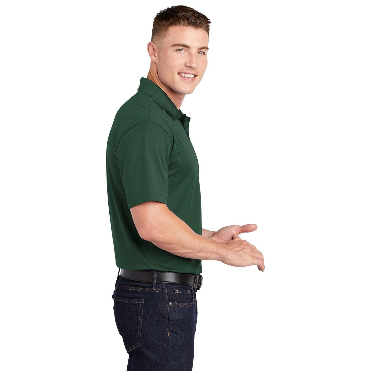Grey Concrete Polo Shirt - Sport-Tek - Stylish Fit