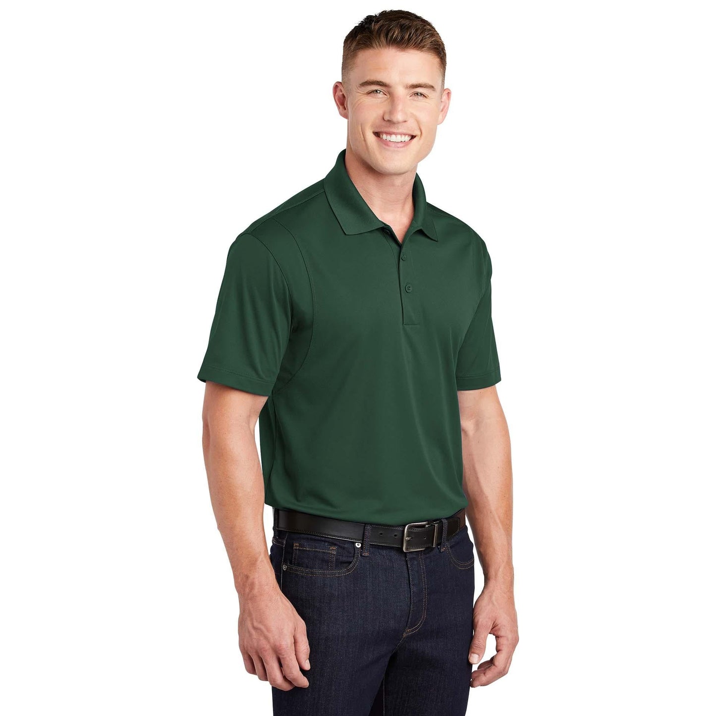 Grey Concrete Polo Shirt - Sport-Tek - Stylish Fit