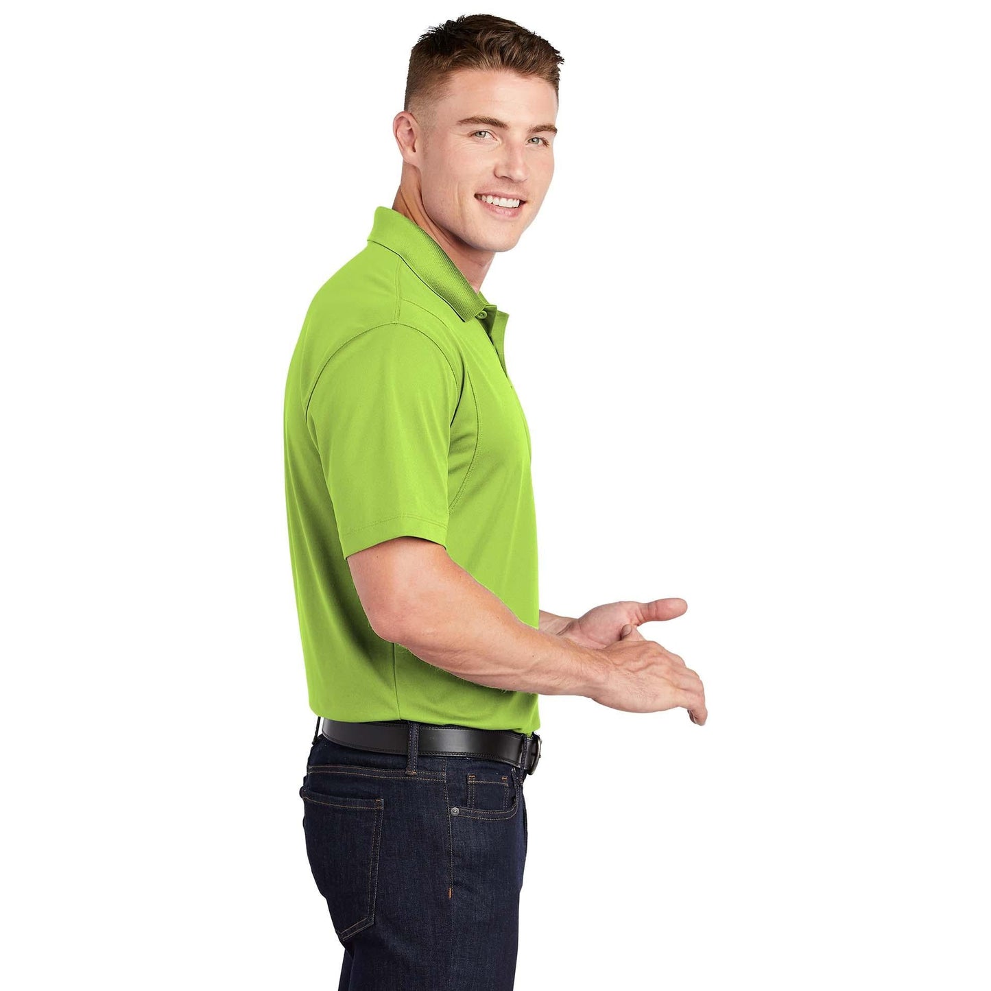 Grey Concrete Polo Shirt - Sport-Tek - Stylish Fit