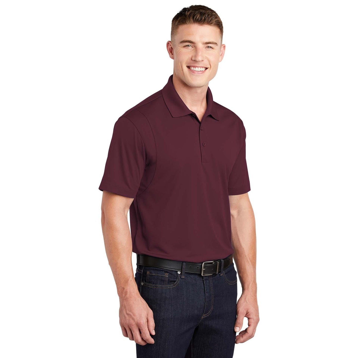 Grey Concrete Polo Shirt - Sport-Tek - Stylish Fit