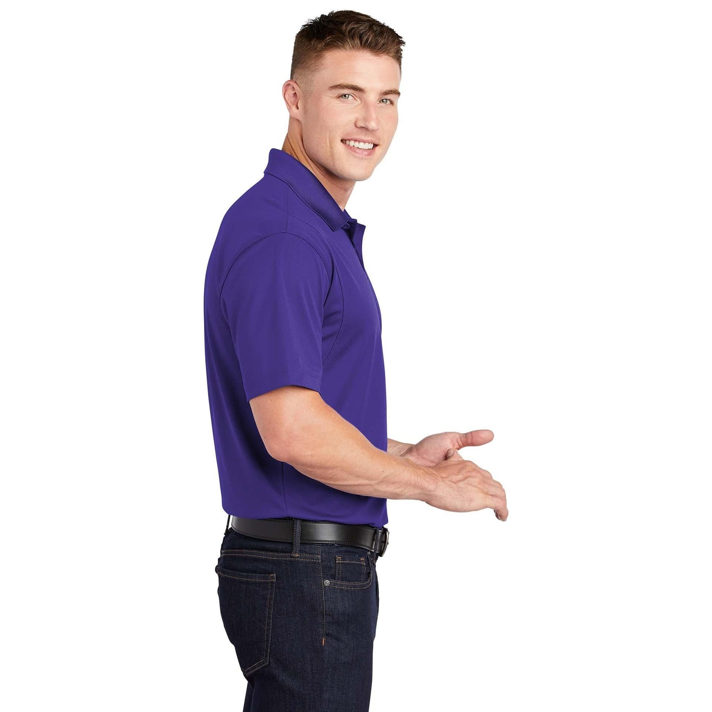 Grey Concrete Polo Shirt - Sport-Tek - Stylish Fit