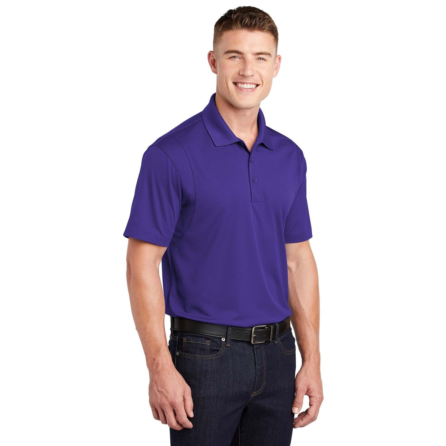 Grey Concrete Polo Shirt - Sport-Tek - Stylish Fit