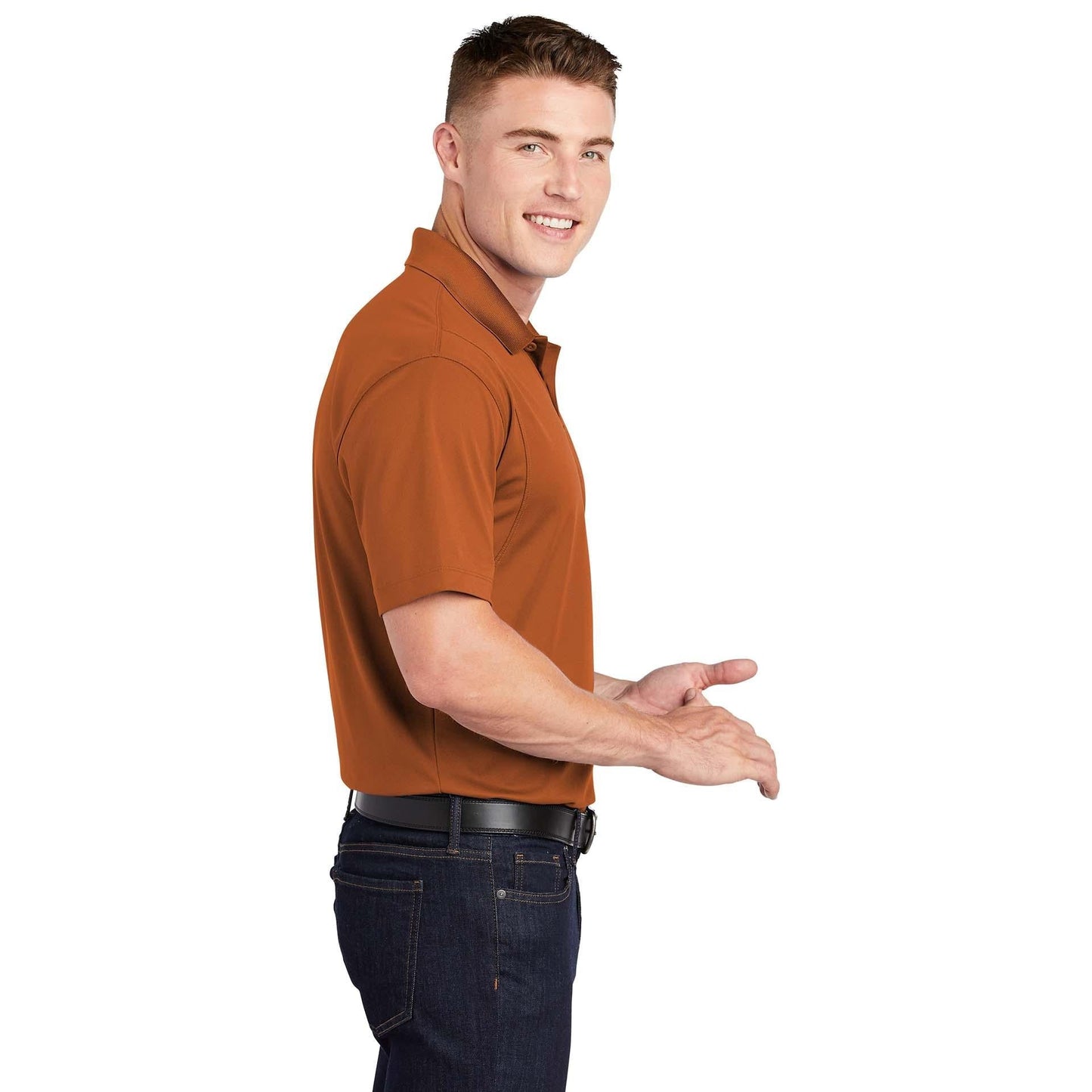Grey Concrete Polo Shirt - Sport-Tek - Stylish Fit