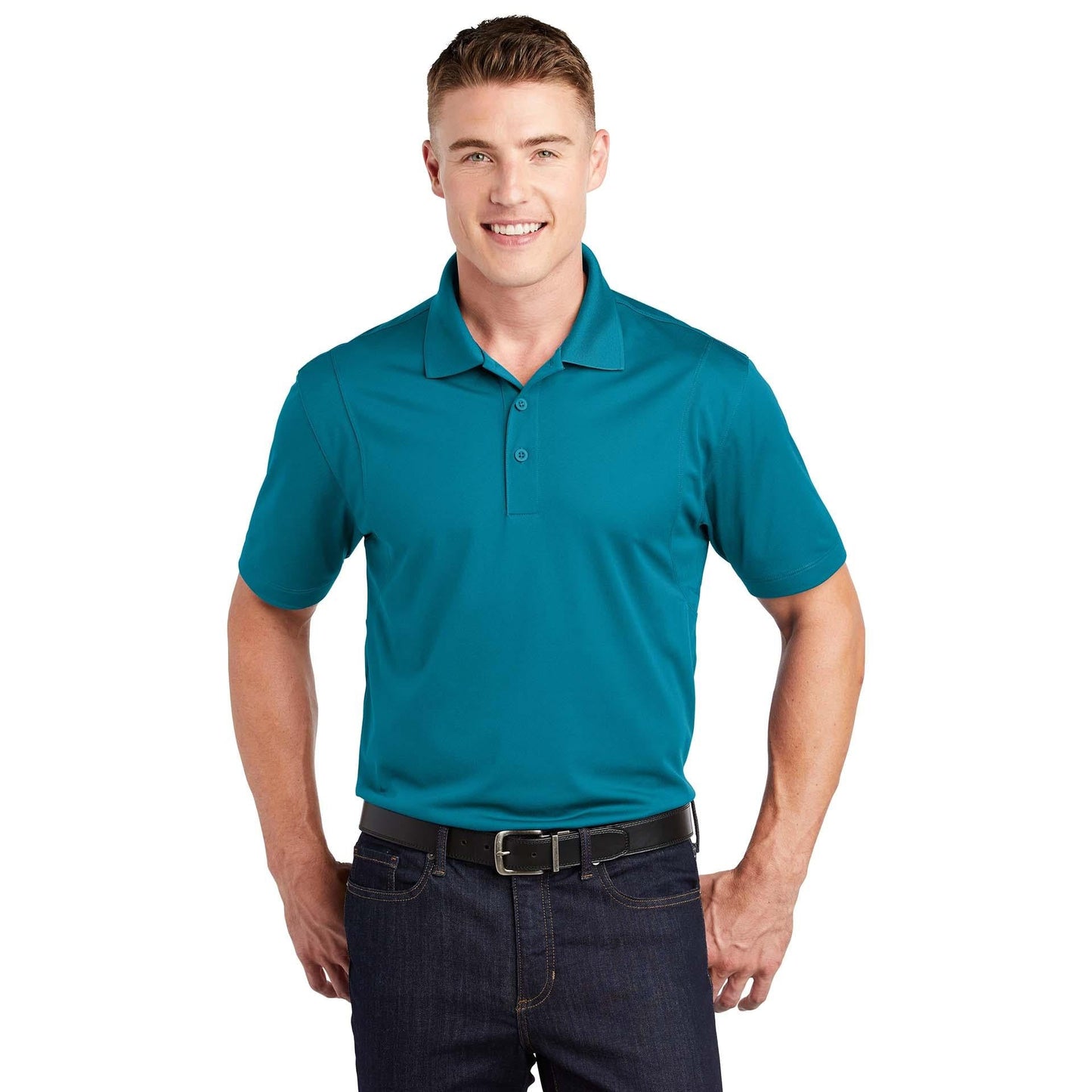 Grey Concrete Polo Shirt - Sport-Tek - Stylish Fit