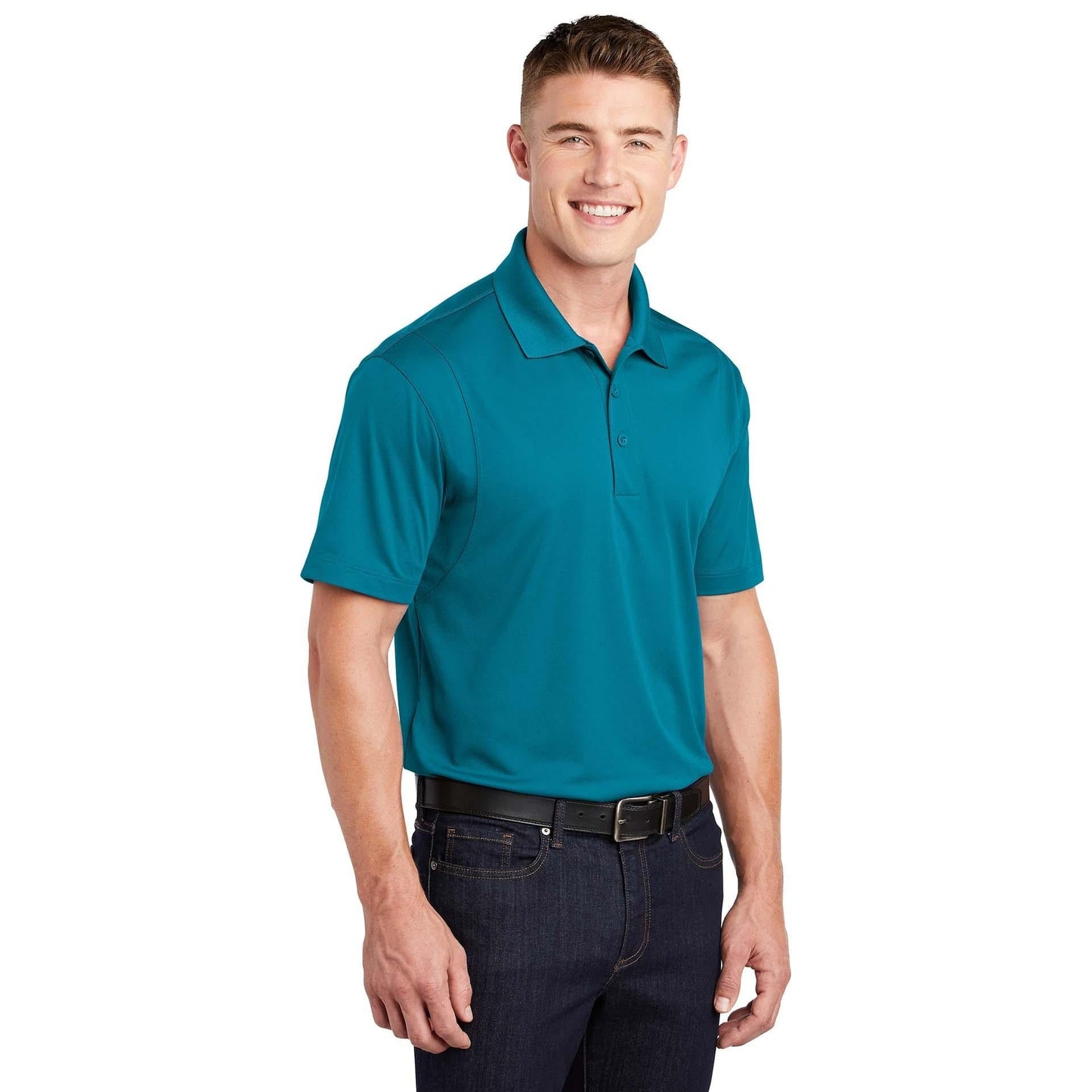 Grey Concrete Polo Shirt - Sport-Tek - Stylish Fit